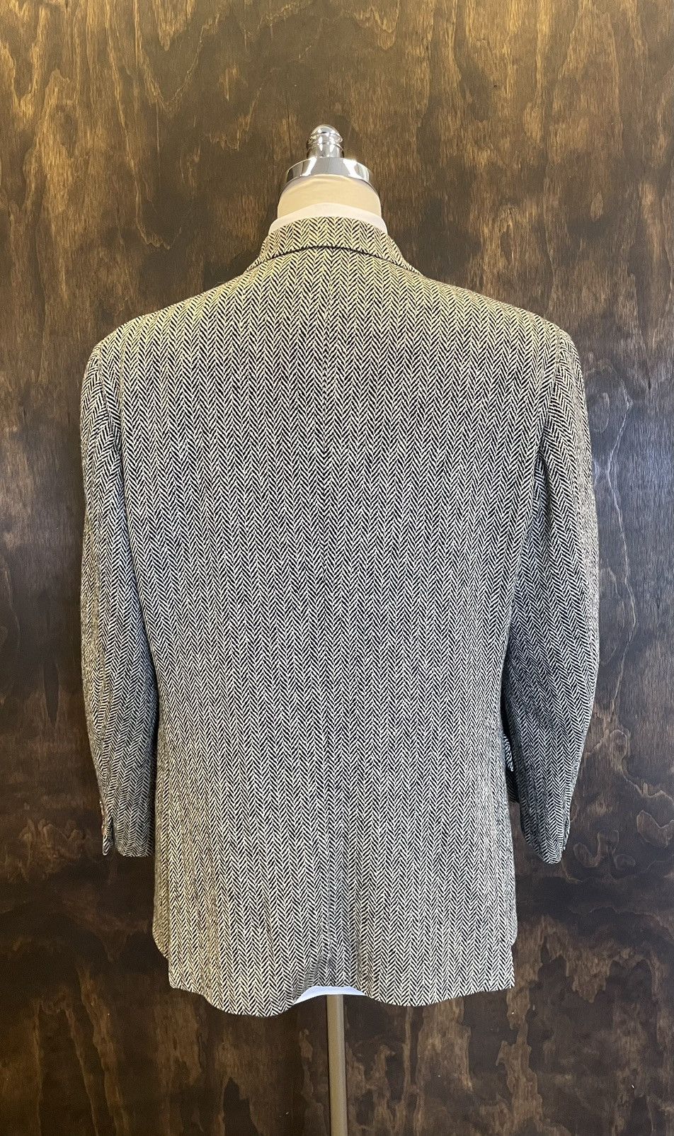 Polo Ralph Lauren × Vintage Herringbone Tweed 3-Button Jacket Size 46R - 4 Thumbnail