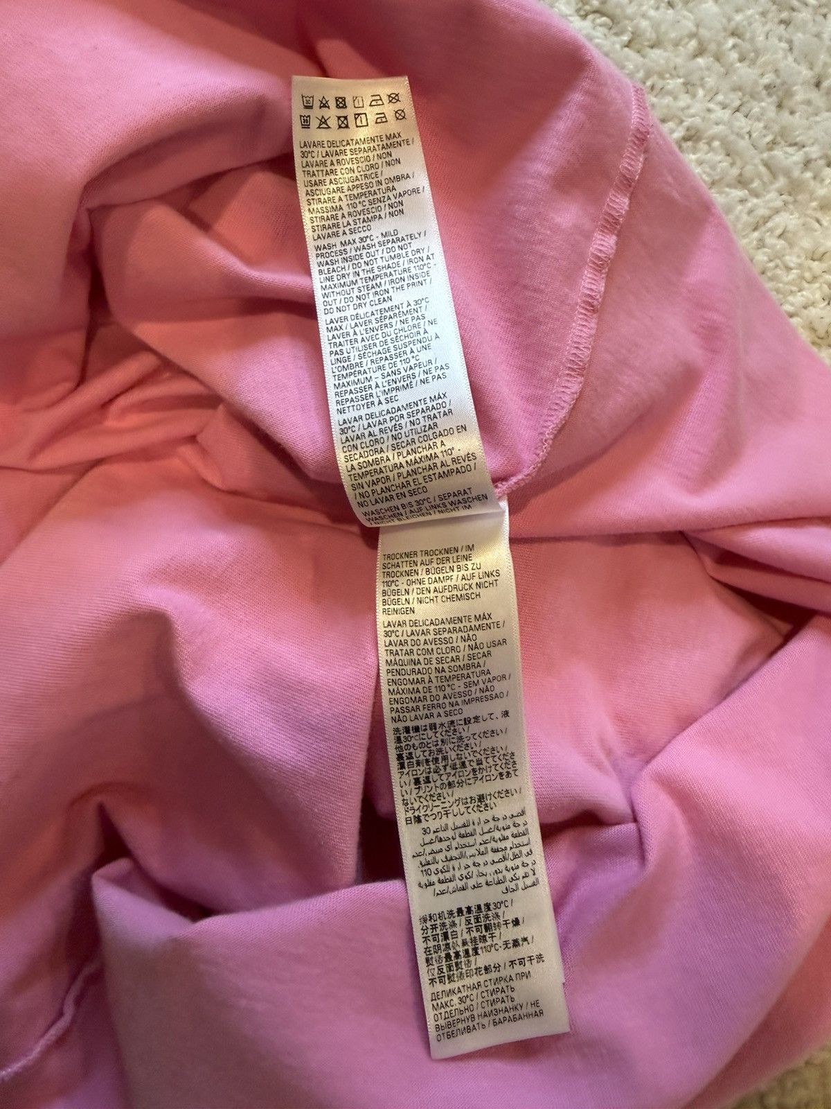 Balenciaga Balenciaga Off Shore Pink Oversized Tshirt Size US M / EU 48-50 / 2 - 8 Thumbnail
