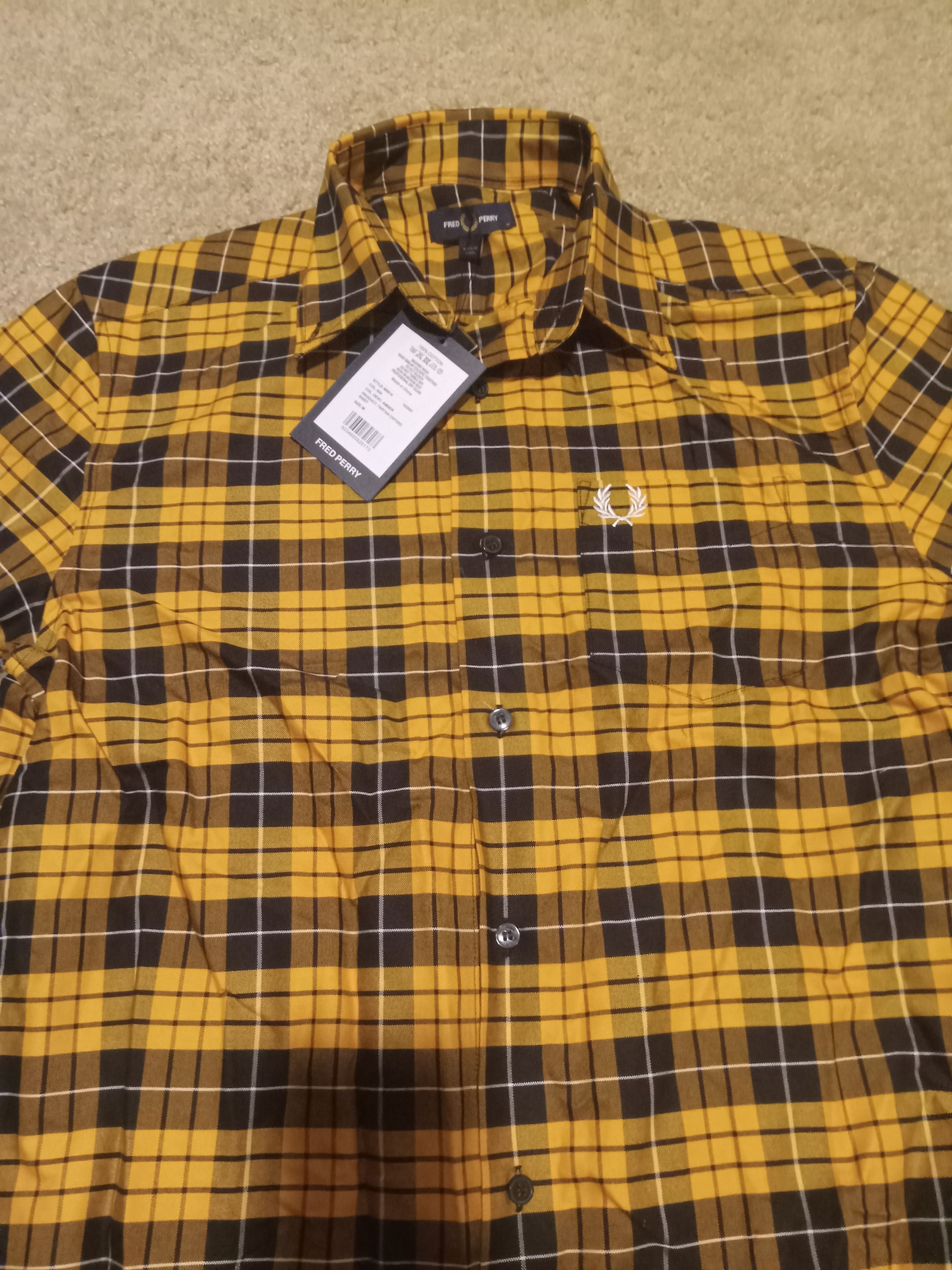Fred Perry Tartan Oxford Shirt Size US M / EU 48-50 / 2 - 5 Thumbnail