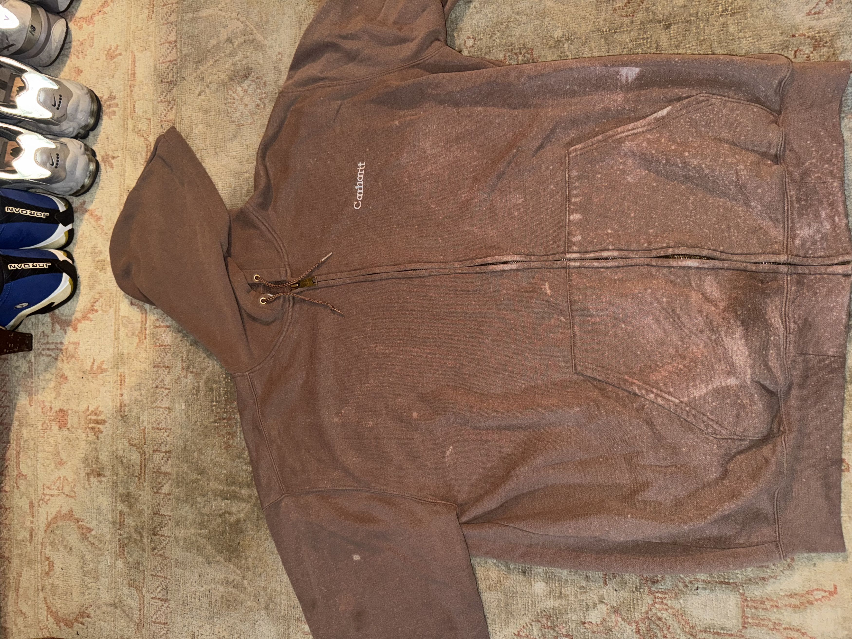 Carhartt Vintage Brown Carhartt Zip-Up Hoodie. Size US XL / EU 56 / 4 - 6 Thumbnail