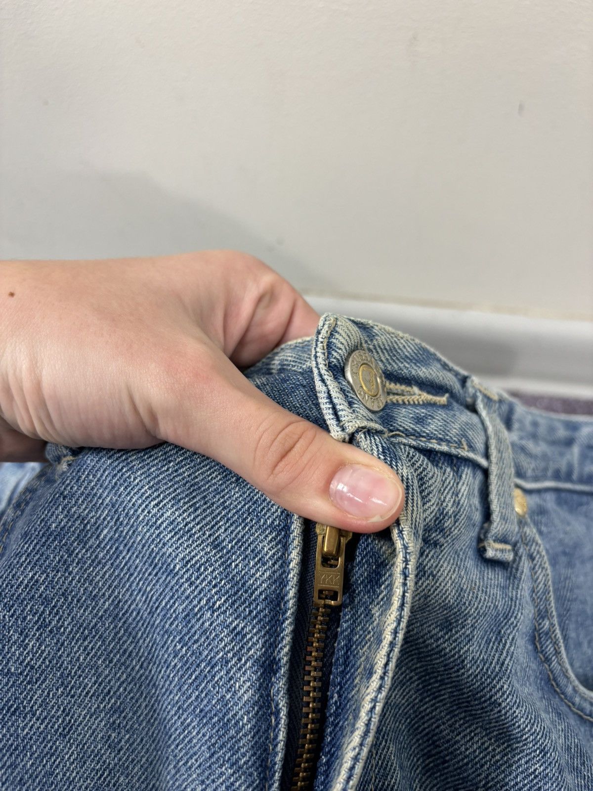 Trussardi Vintage Trussardi Women’s Straight Fit Italian Denim Jeans Size 31" - 16 Thumbnail