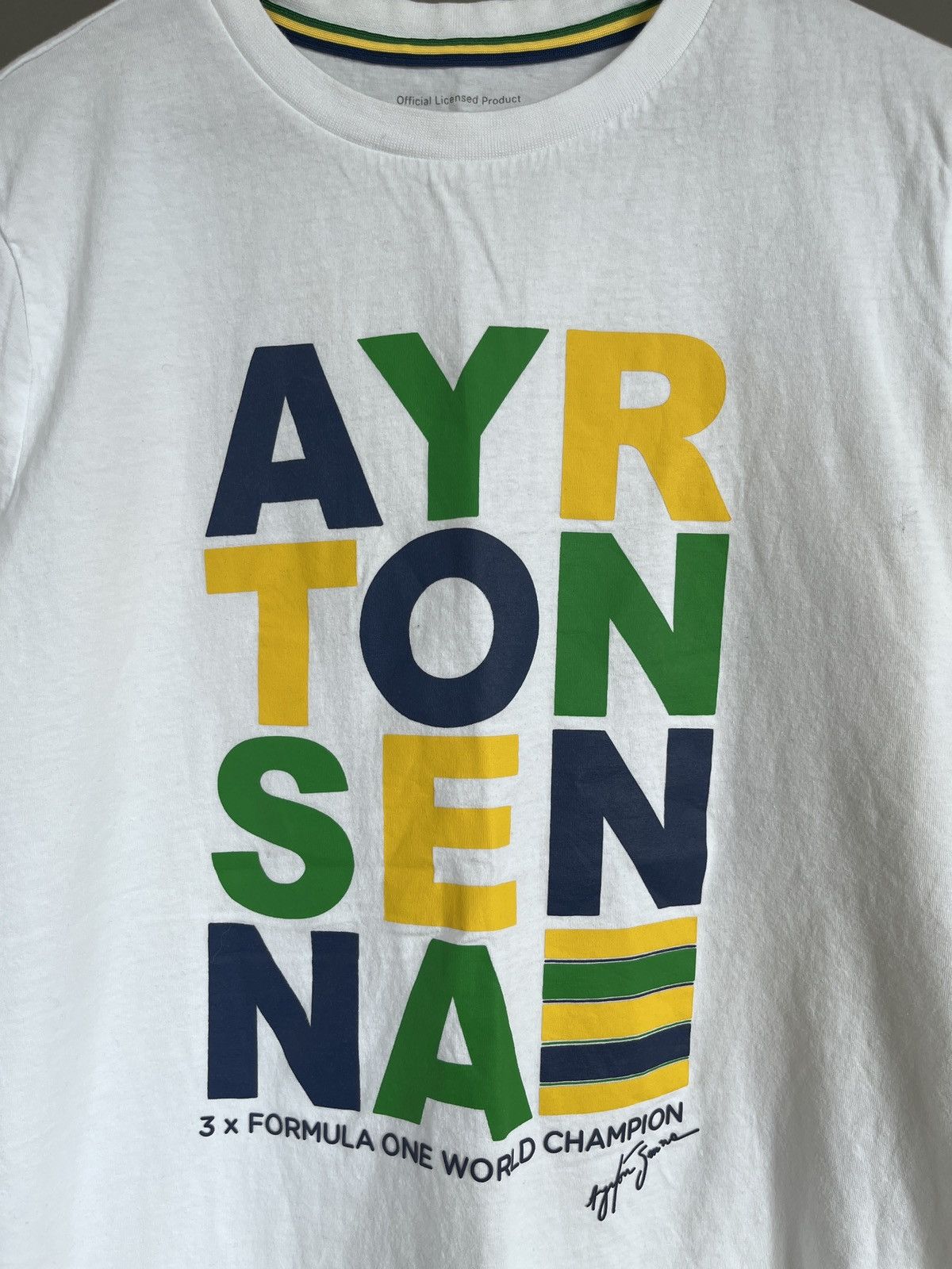 Formula 1 Ayrton Senna Official Merch T-shirt Formula One World Champ Size US M / EU 48-50 / 2 - 2 Thumbnail