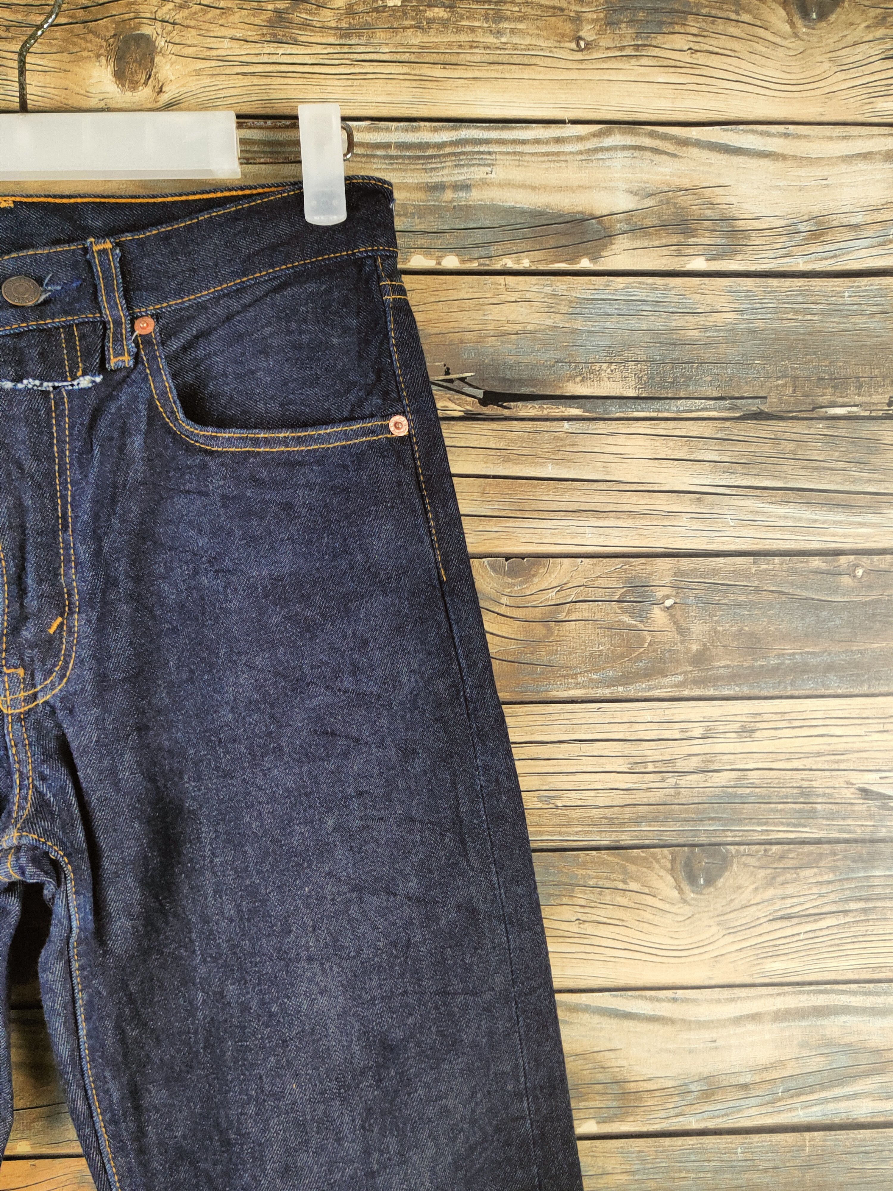 Levi's Levi's Dark Blue Distressed Ripped Jeans #S2814 Size US 27 - 5 Thumbnail