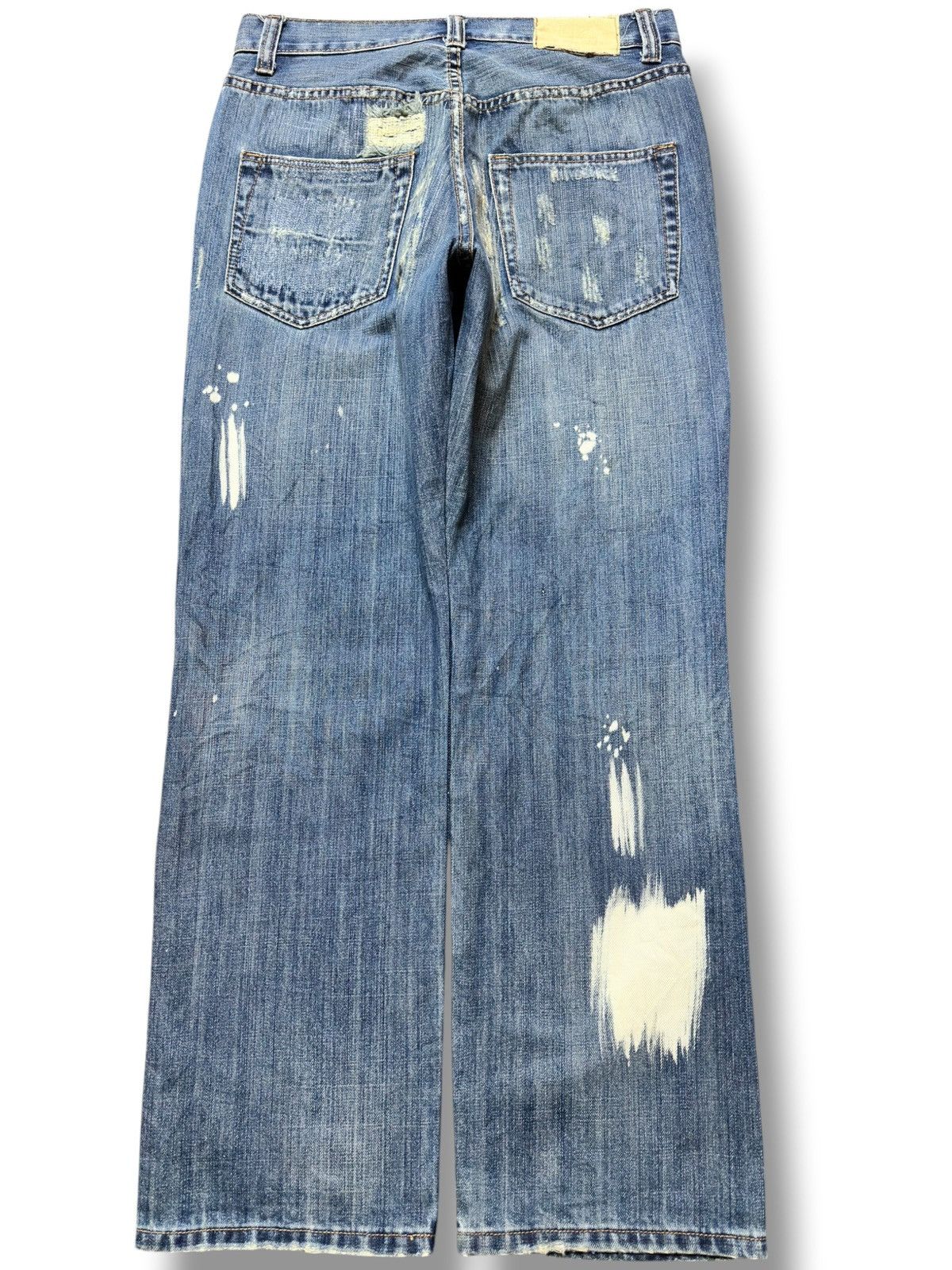 Untitled Artworks Vintage Art Works Sashiko Style Distressed Denim Size US 32 / EU 48 - 4 Thumbnail