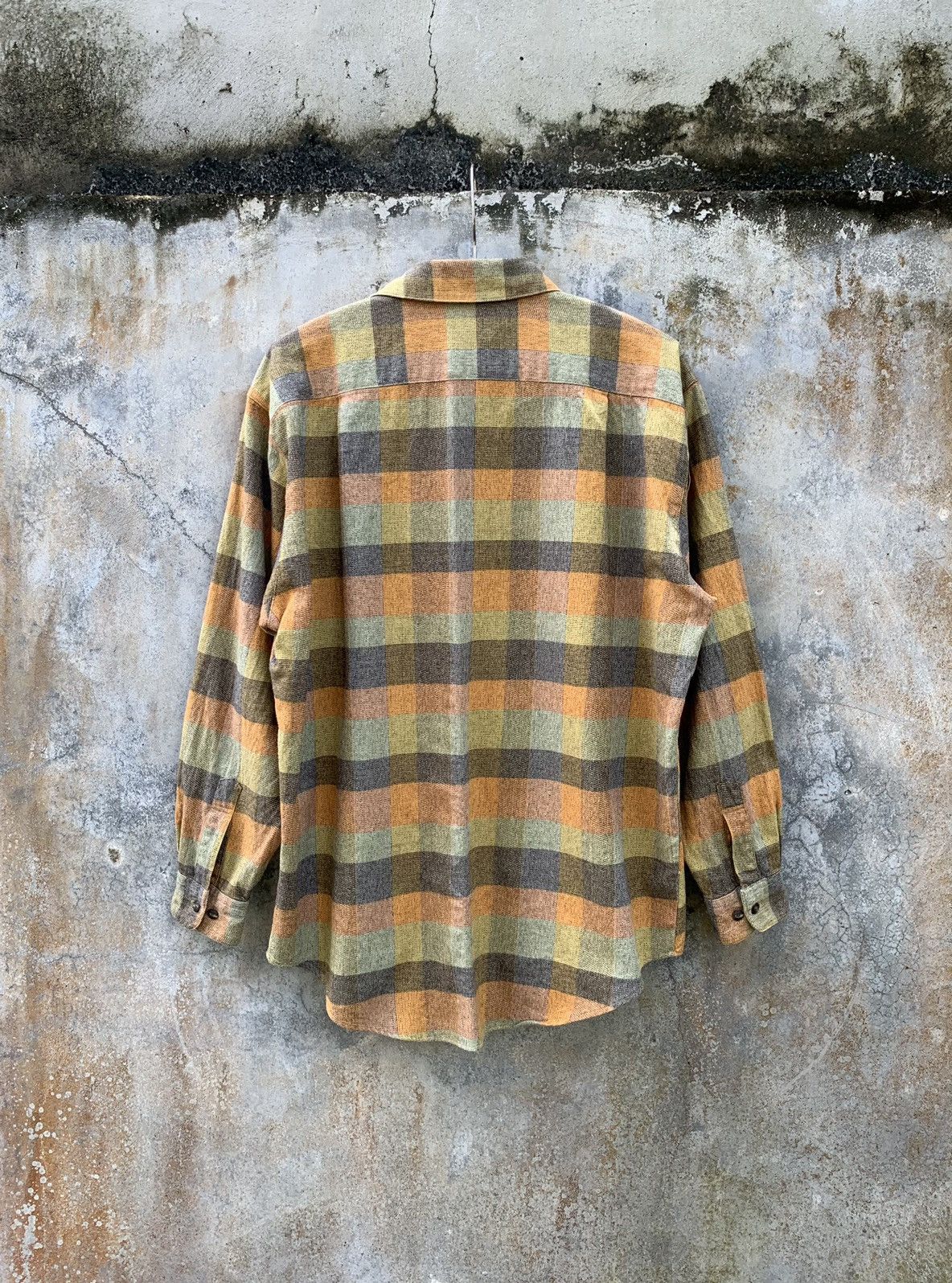 Designer × Japanese Brand × Vintage Vintage Exoah Japanese Flannel Shirts Size US L / EU 52-54 / 3 - 3 Thumbnail
