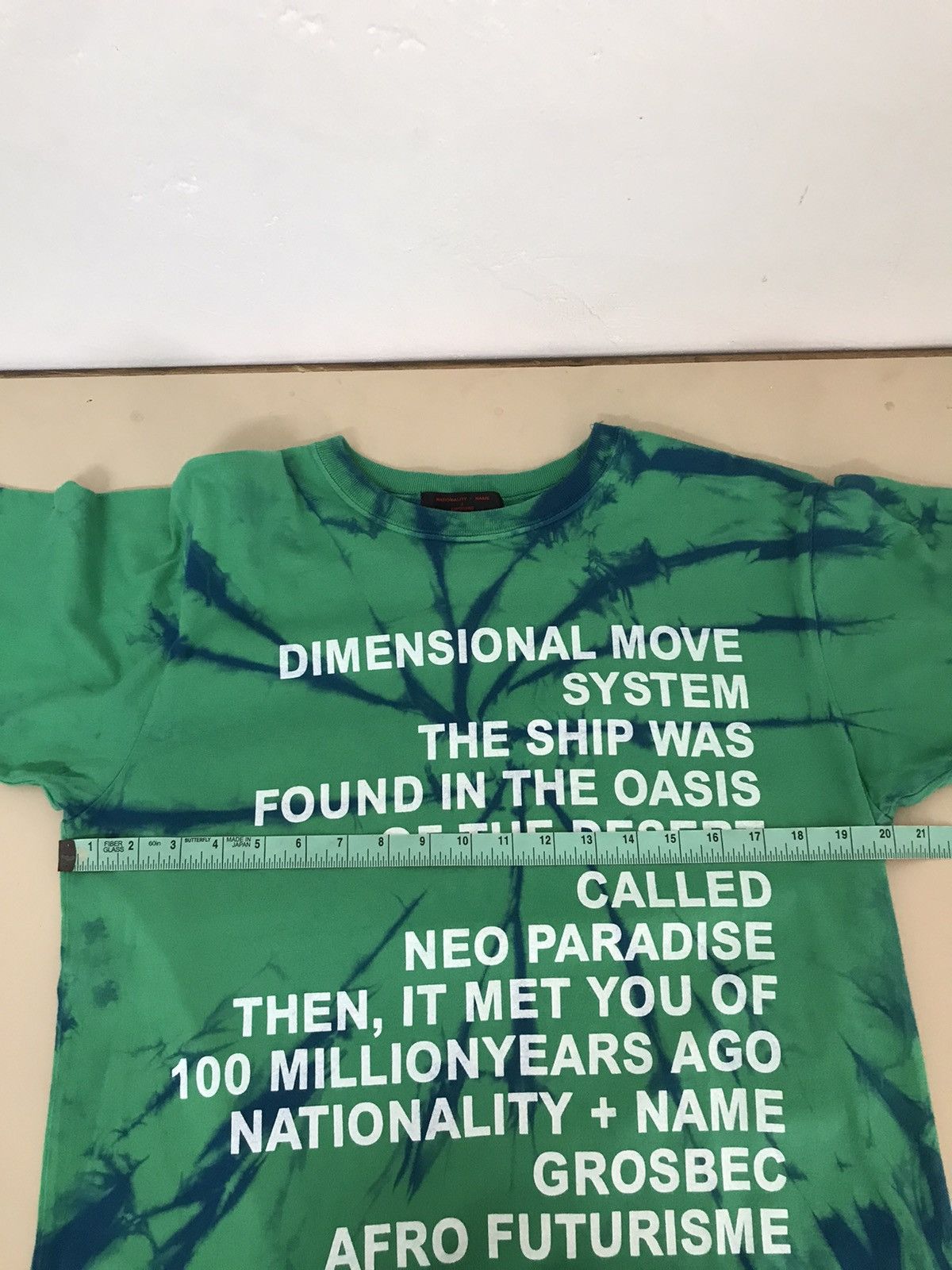 Japanese Brand Vintage Grosbec Poem Futurisme Japan Dye Tee Size US S / EU 44-46 / 1 - 7 Thumbnail