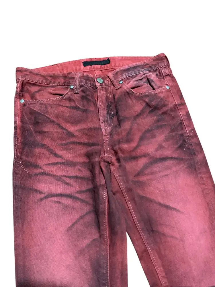 GOSTAR DE FUGA FUGA japan gothic bloody red flared jeans Size US 30 / EU 46 - 5 Thumbnail