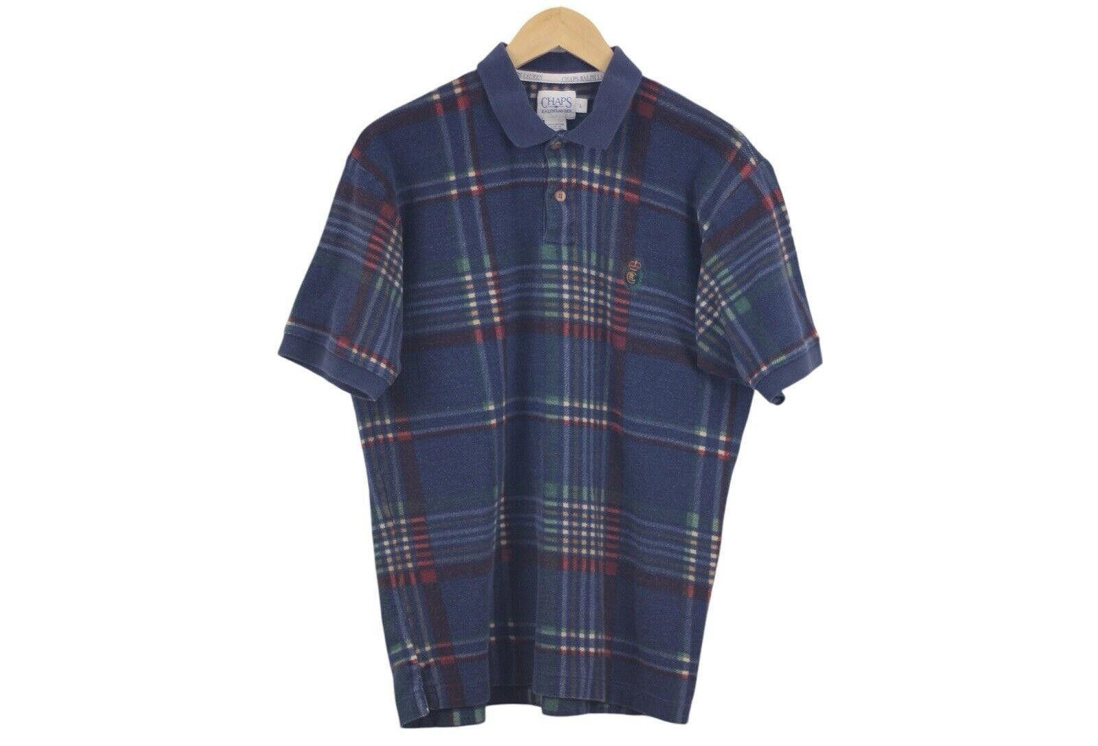 Polo Ralph Lauren Vintage 90s Chaps Ralph Lauren Plaid Polo Shirt Sz L Size US L / EU 52-54 / 3 - 1 Thumbnail