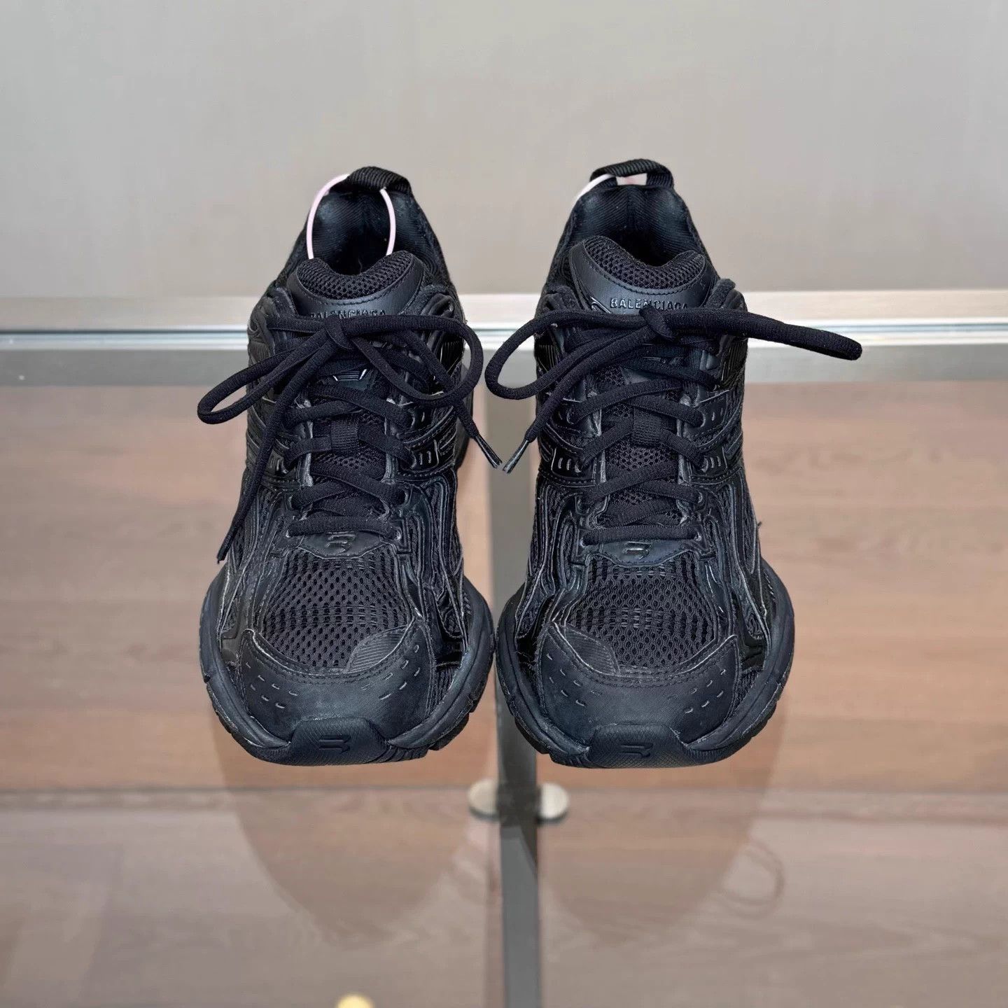 Balenciaga Balenciaga X-Pander Black Distressed Sneakers EUR 37 Size US 6 / IT 36 - 2 Thumbnail