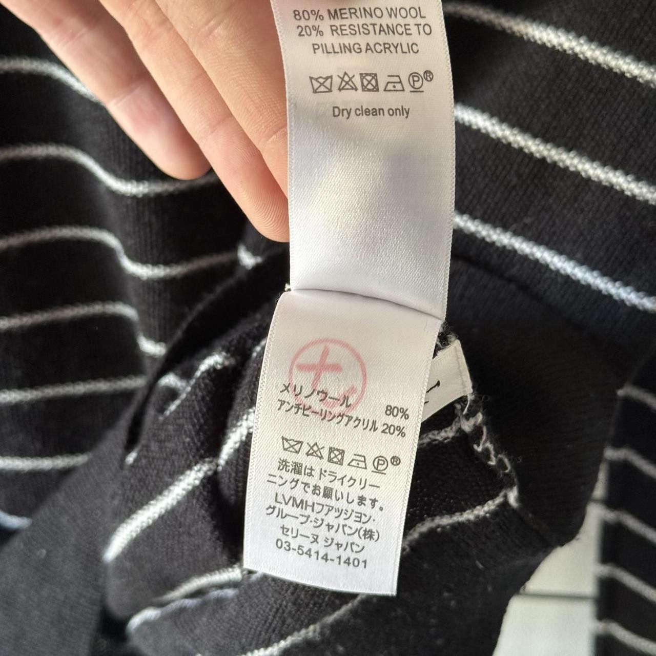 Celine Celine Merino Wool Jumper Womans Vintage 90s Striped Size L / US 10 / IT 46 - 6 Thumbnail