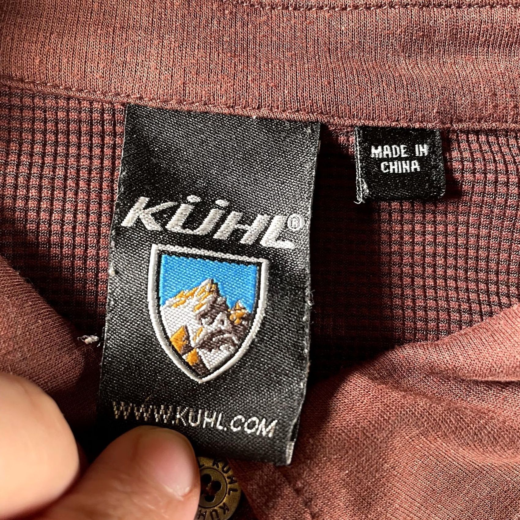 Vintage KÜHL Polo Shirt Mens Large Brown Double Pocket Travel Knit Tech Shirt Short Sleeve Casual Activewear Size US L / EU 52-54 / 3 - 2 Thumbnail