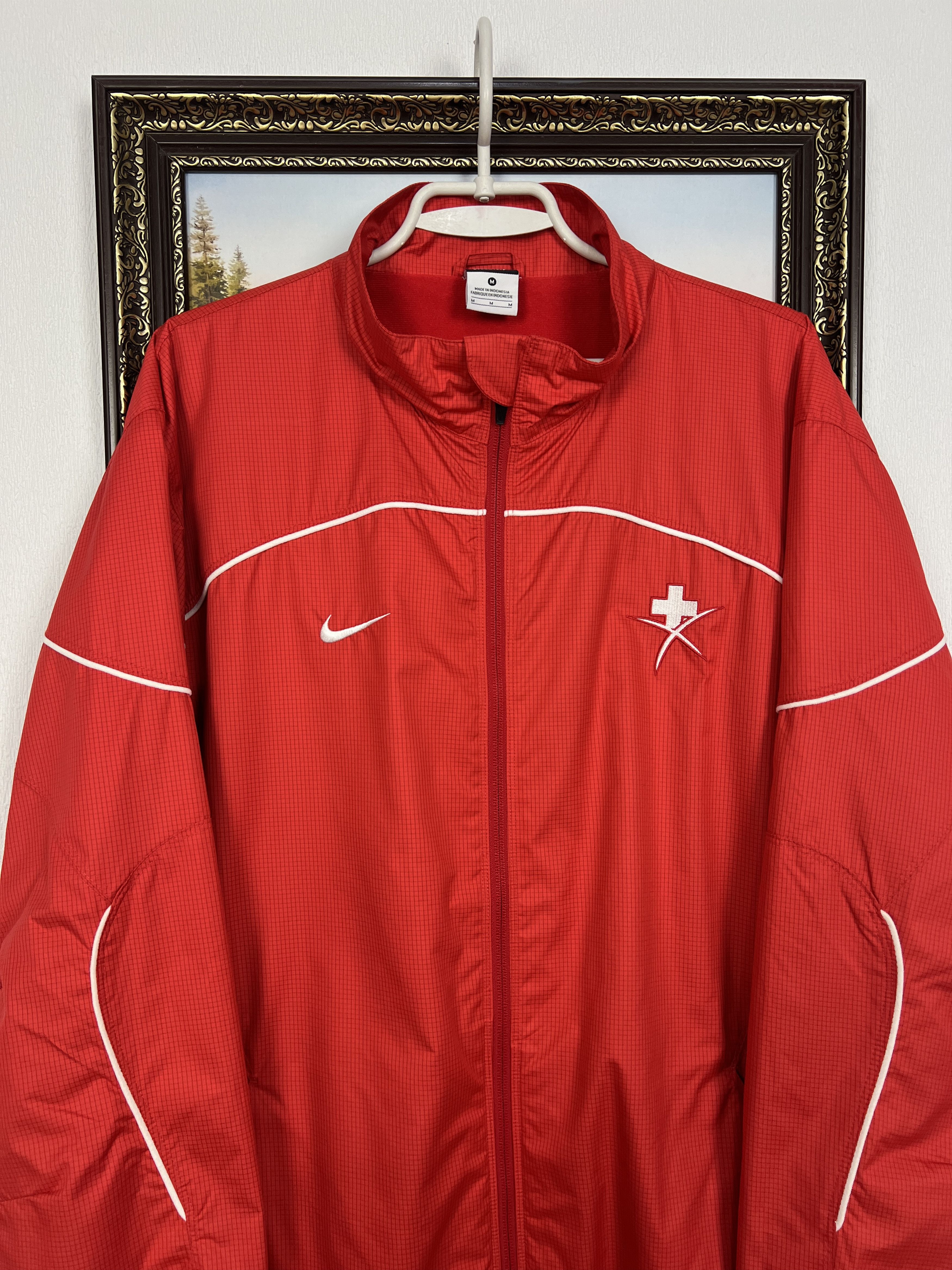 Nike Switzerland Ice Hockey National Team Jacket Track Top Rare Size US M / EU 48-50 / 2 - 2 Thumbnail