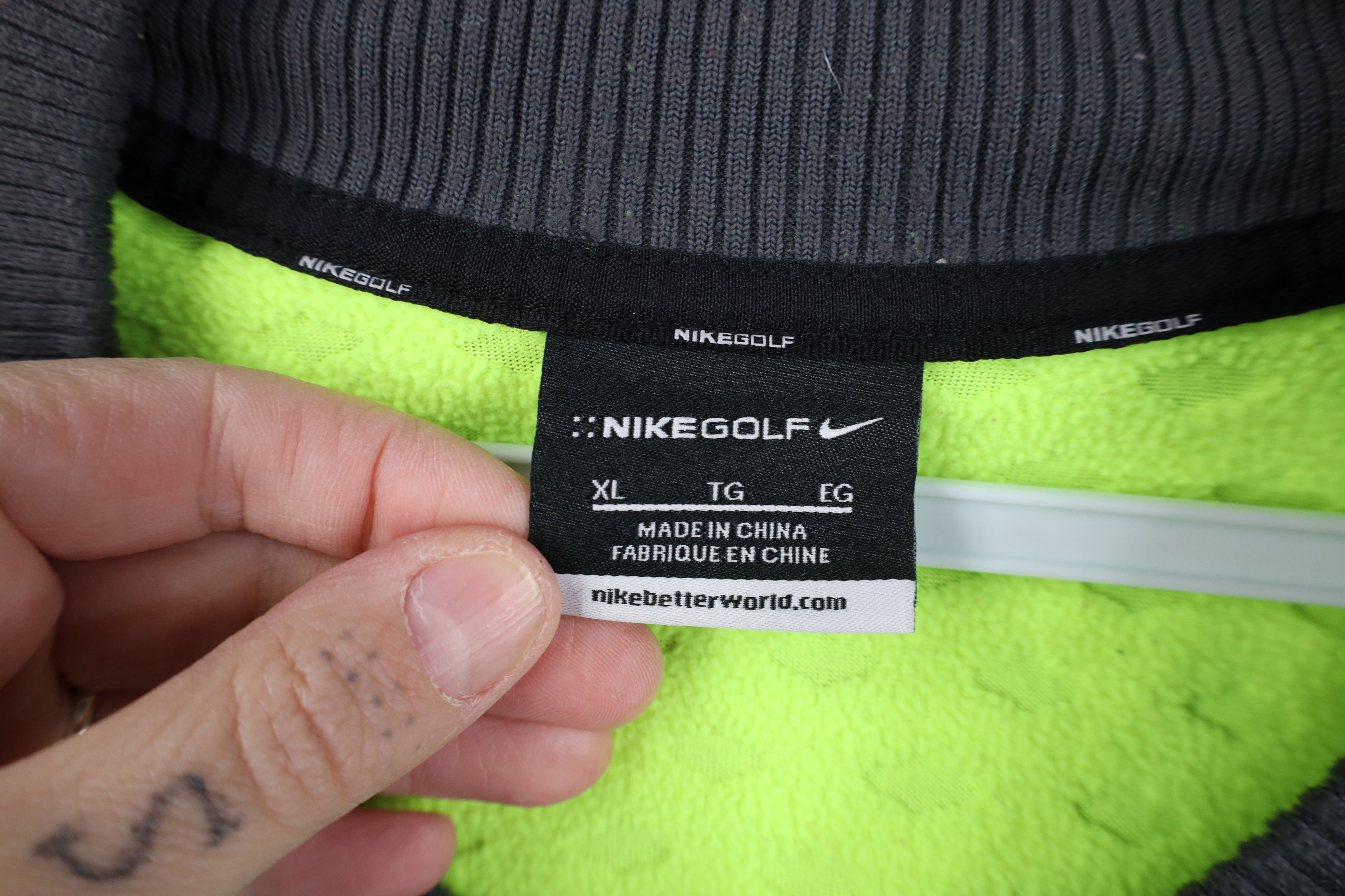 Nike Nike Golf Sphere Knit Fleece Lined Pullover Sweatshirt Gray Size US XL / EU 56 / 4 - 6 Thumbnail