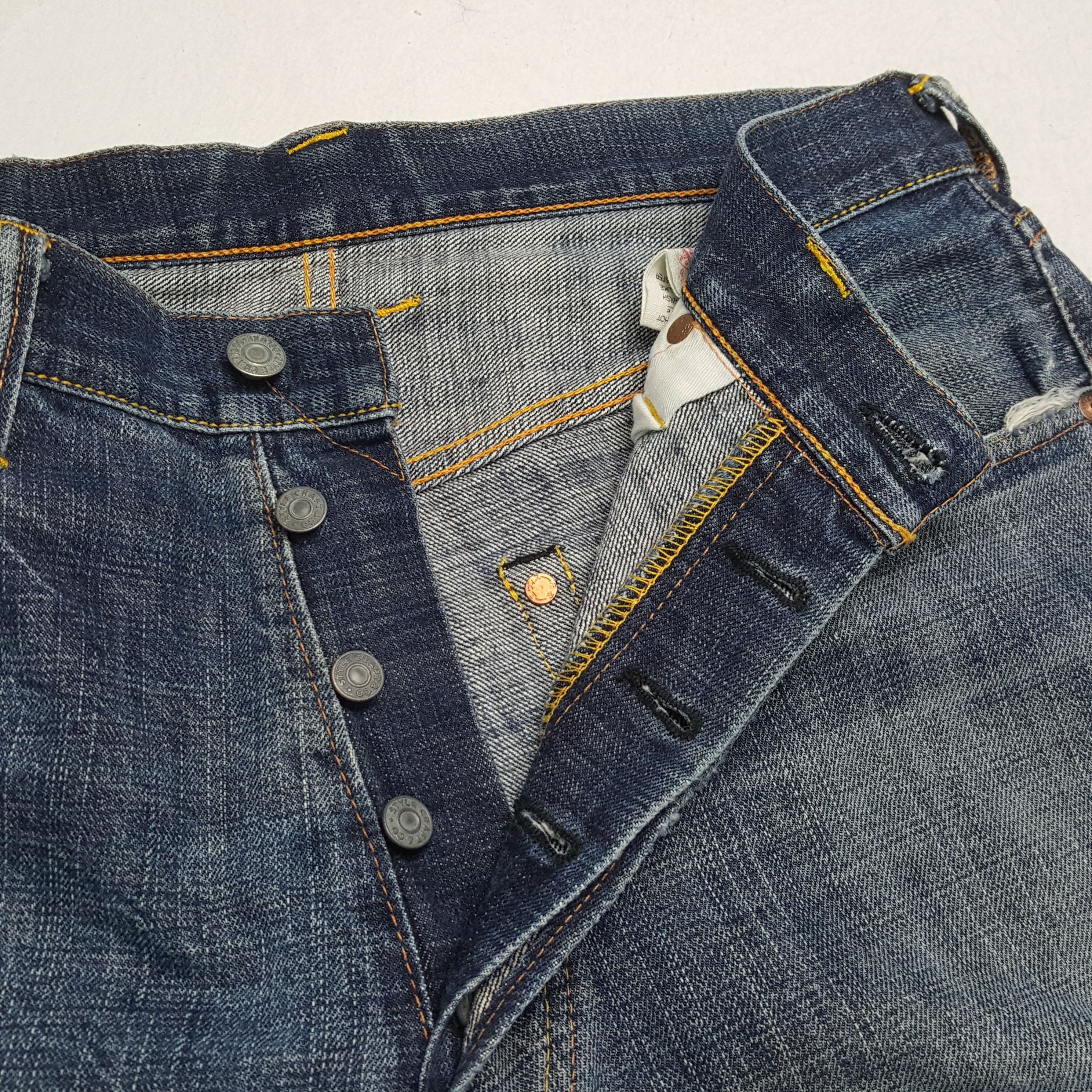Evisu × Japanese Brand × Vintage Vintage EVISU Japanese Brand Daicock Custom Distressed Jean Size US 32 / EU 48 - 13 Thumbnail