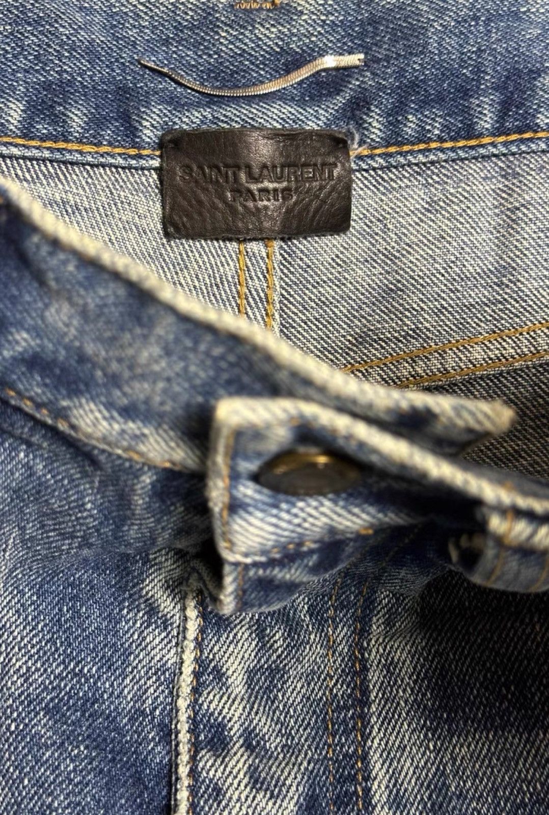 Saint Laurent Paris Saint Laurent Blue Washed Denim Shorts Size US 32 / EU 48 - 8 Thumbnail