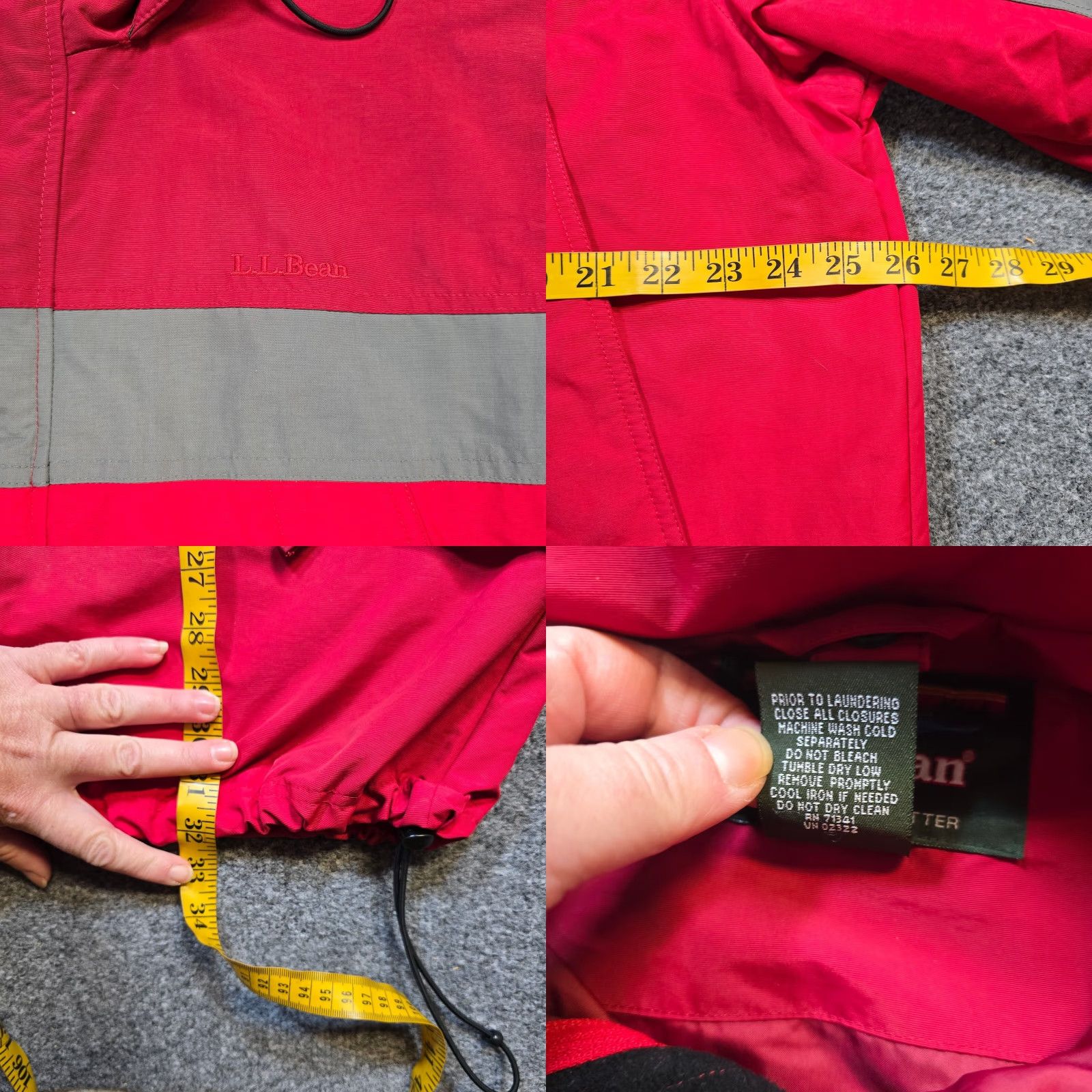 Vintage VINTAGE L.L. Bean Jacket Mens Large Red Hooded Full Zip Parka Outdoors Casual Mens Size US L / EU 52-54 / 3 - 8 Thumbnail