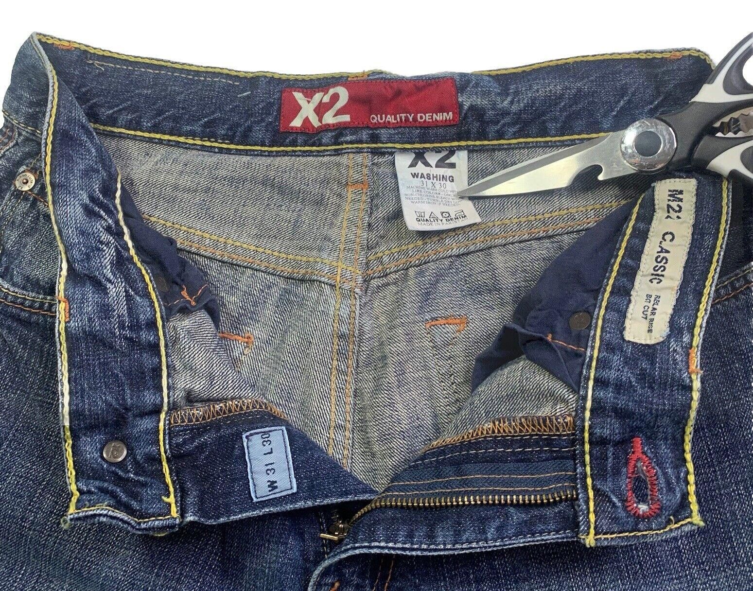 Other X2 Quality Denim Jeans Men's Size W31 L30 Blue Boot Cut Size 31" - 12 Thumbnail