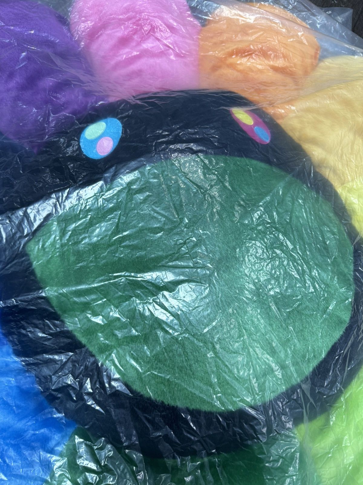 Takashi Murakami Takashi Murakami Flower Cushion Rainbow x Black 1.5m Size ONE SIZE - 3 Thumbnail