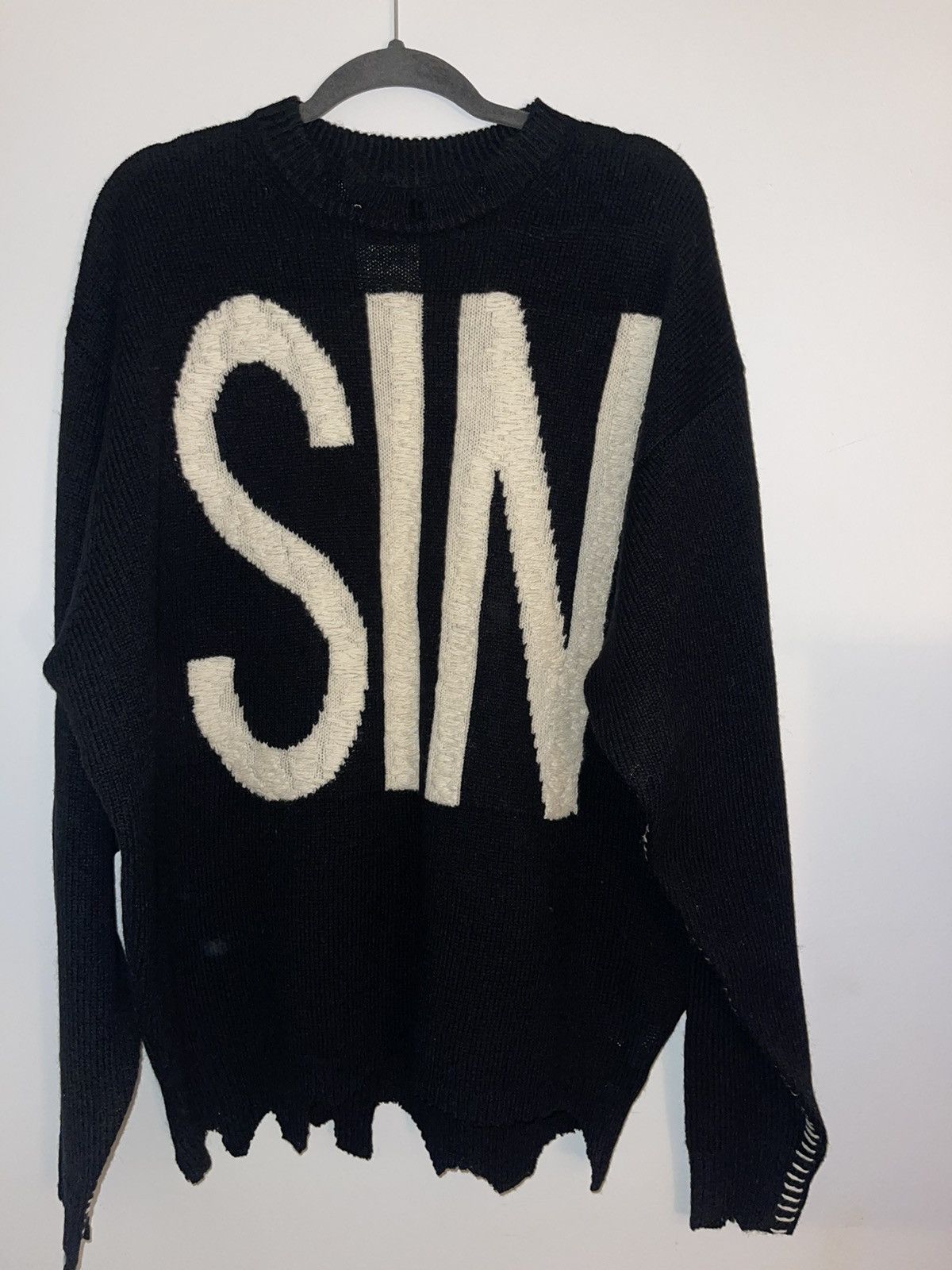 image of Cali Thornhill Dewitt x Saint Michael Sweat in Black, Men's (Size Large)