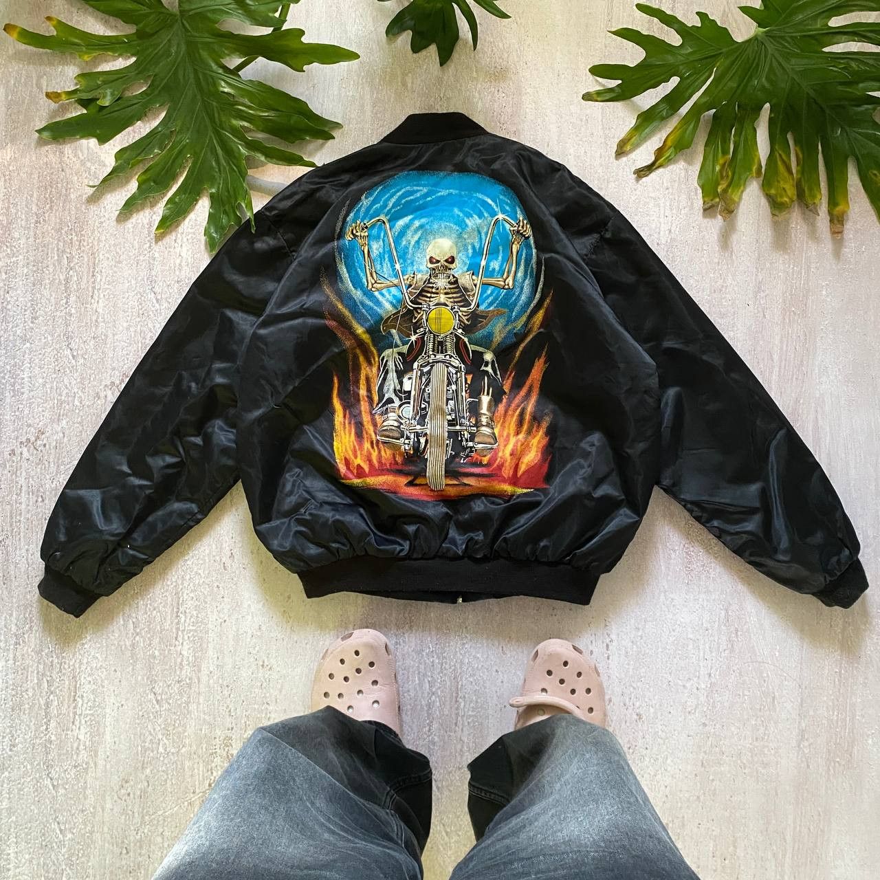 VINTAGE 90S MA-1 ARCHIVE SKELETON RARE BOMBER JACKET 155