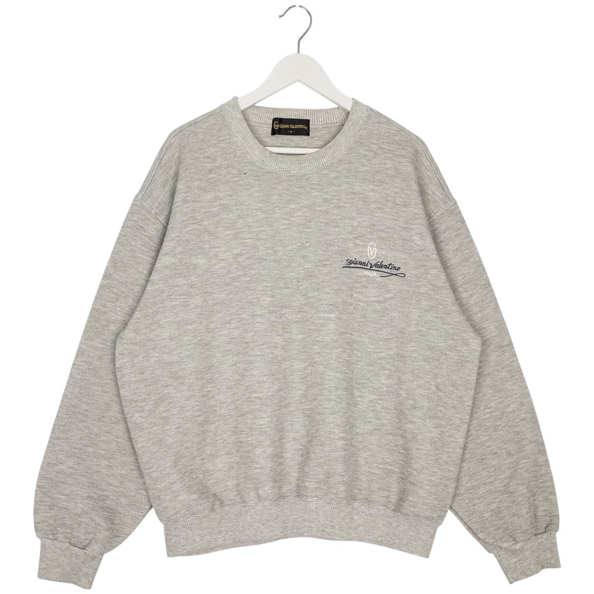 Other Vintage Gianni Valentino Embroidered Crewneck Sweatshir Gray Size US L / EU 52-54 / 3 - 1 Thumbnail