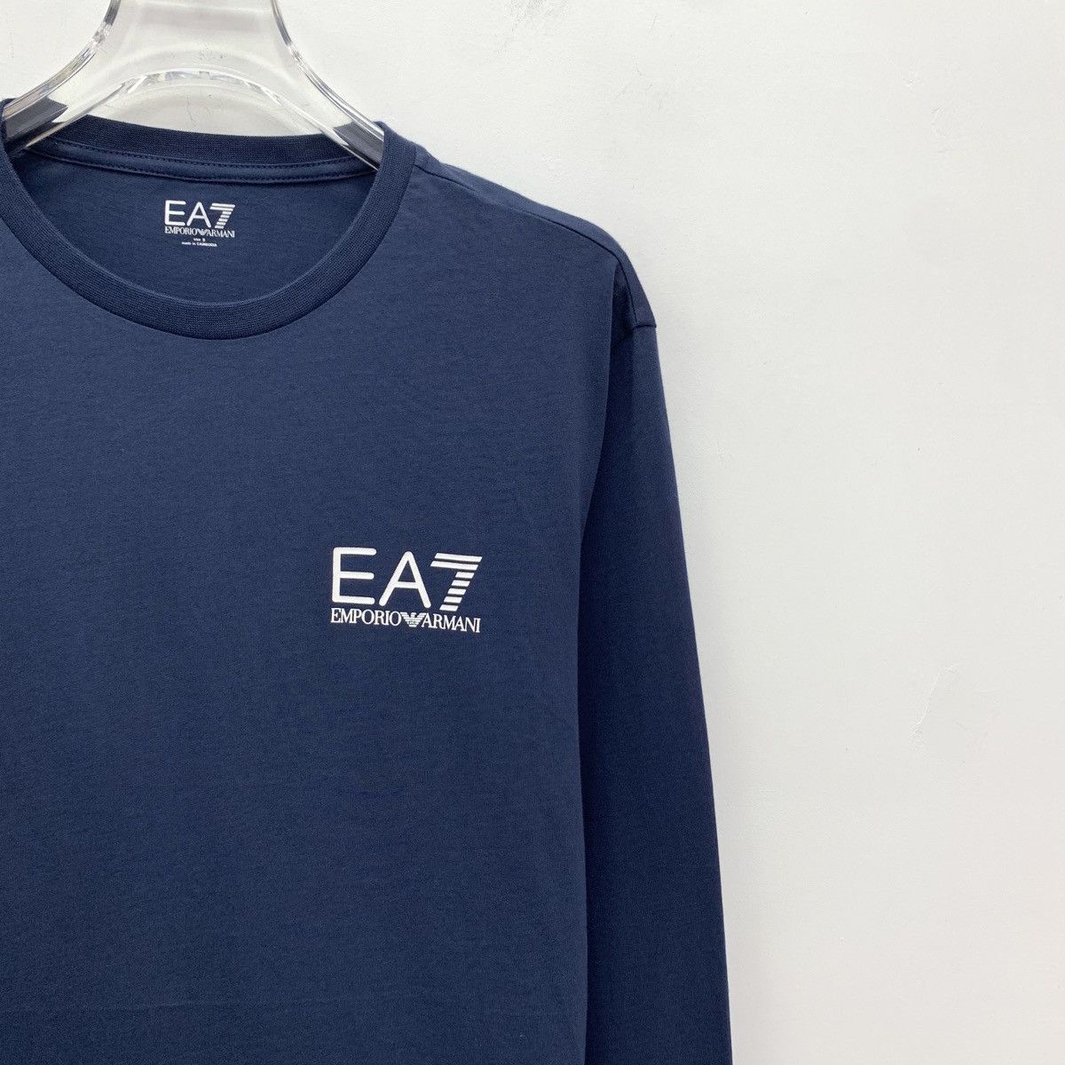 Armani Armani Dark Blue Logo Printed Long Sleeve Sweatshirt K26WX Size US S / EU 44-46 / 1 - 3 Thumbnail