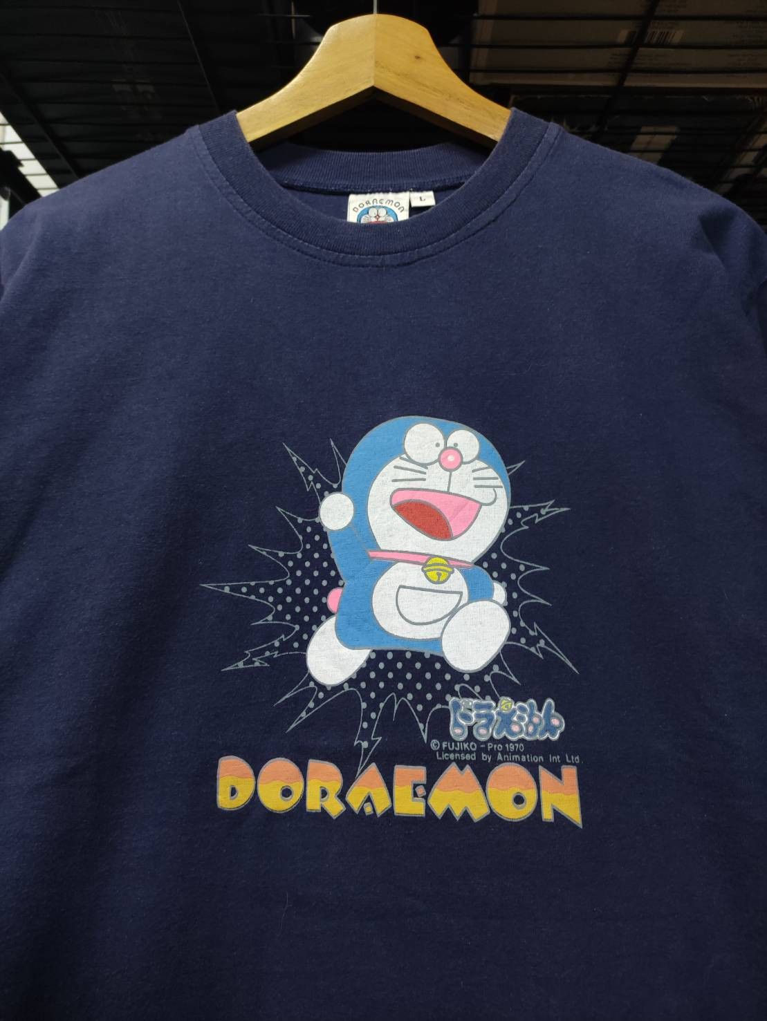 Anime Vtg Fujiko Pro 1970 Doreamon Licensed T-Shirt Size US L / EU 52-54 / 3 - 1 Thumbnail