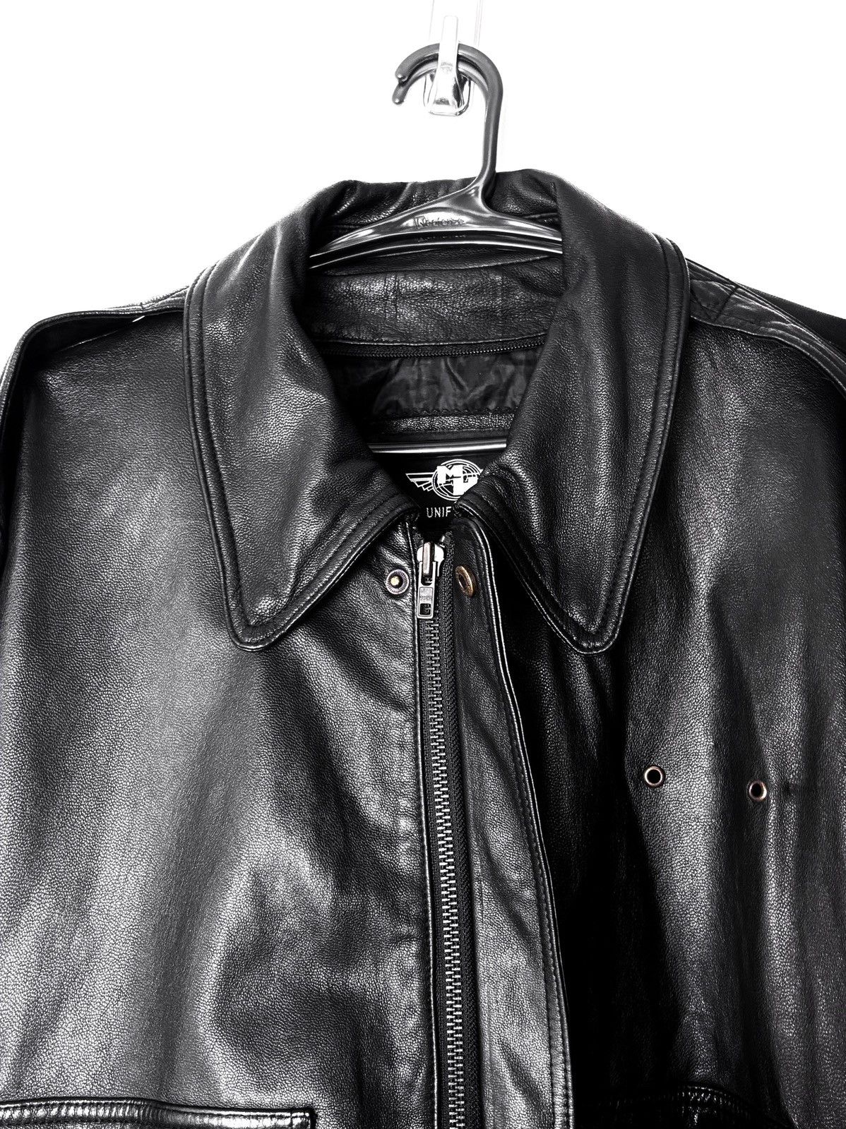 Genuine Leather Murphy & Hartelius Leather Aviator Bomber Jacket Size US L / EU 52-54 / 3 - 8 Thumbnail