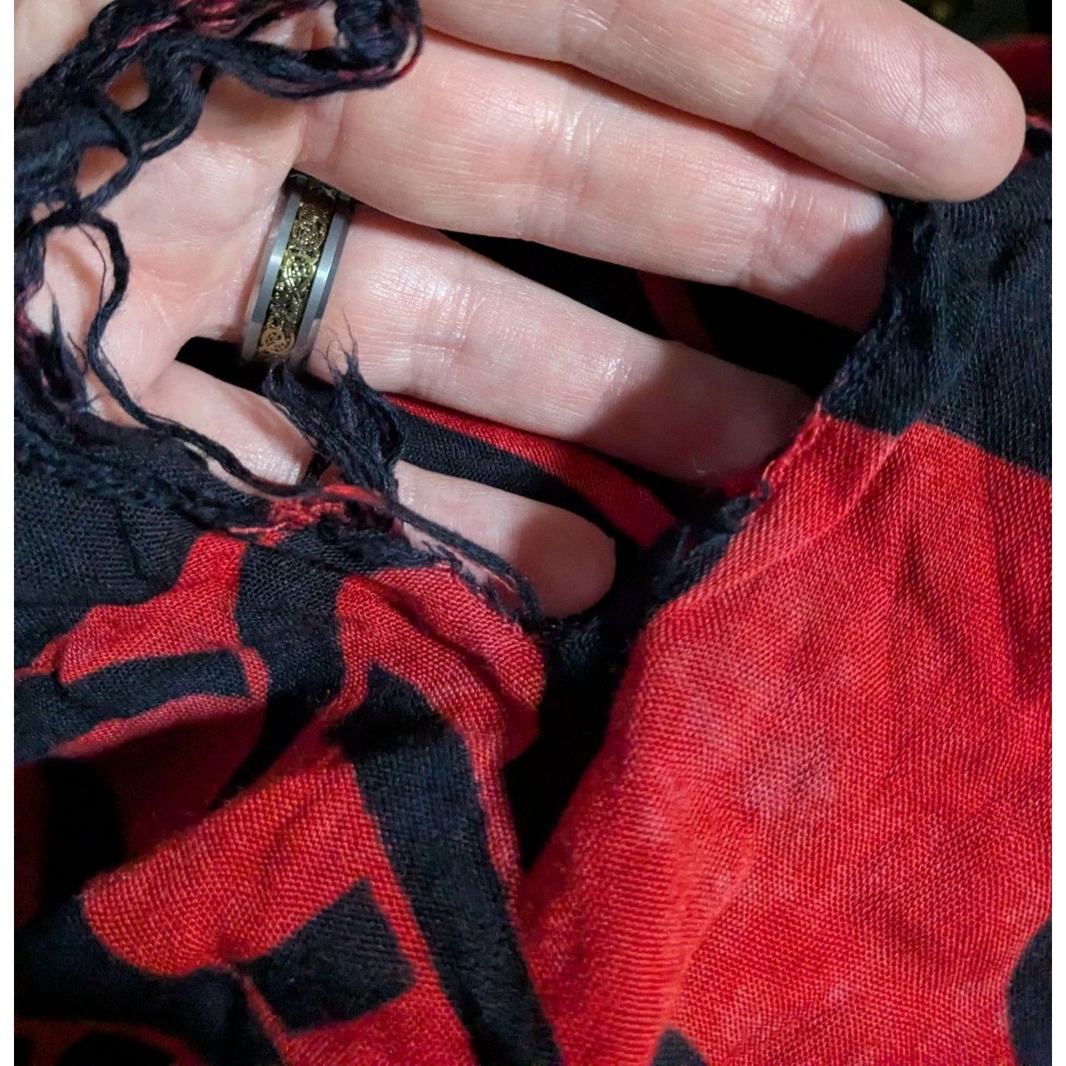 Other Curious Designs Red & Black Gothic Celtic Spider Tapestry Wr Size ONE SIZE - 8 Thumbnail
