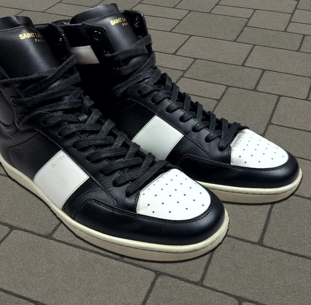 Saint Laurent Paris saint laurent paris black SL/10h sneakers Size US 11 / EU 44 - 2 Thumbnail
