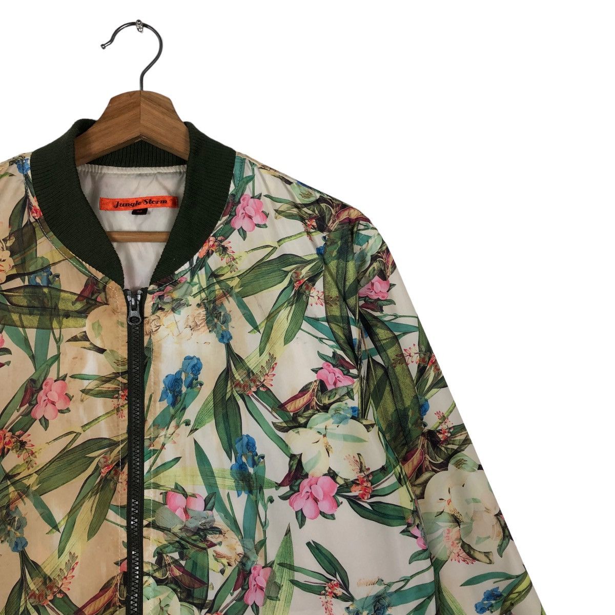 Japanese Brand 🔥90’s Jungle Storm Bomber Jacket Full Print Flower Size US M / EU 48-50 / 2 - 5 Thumbnail