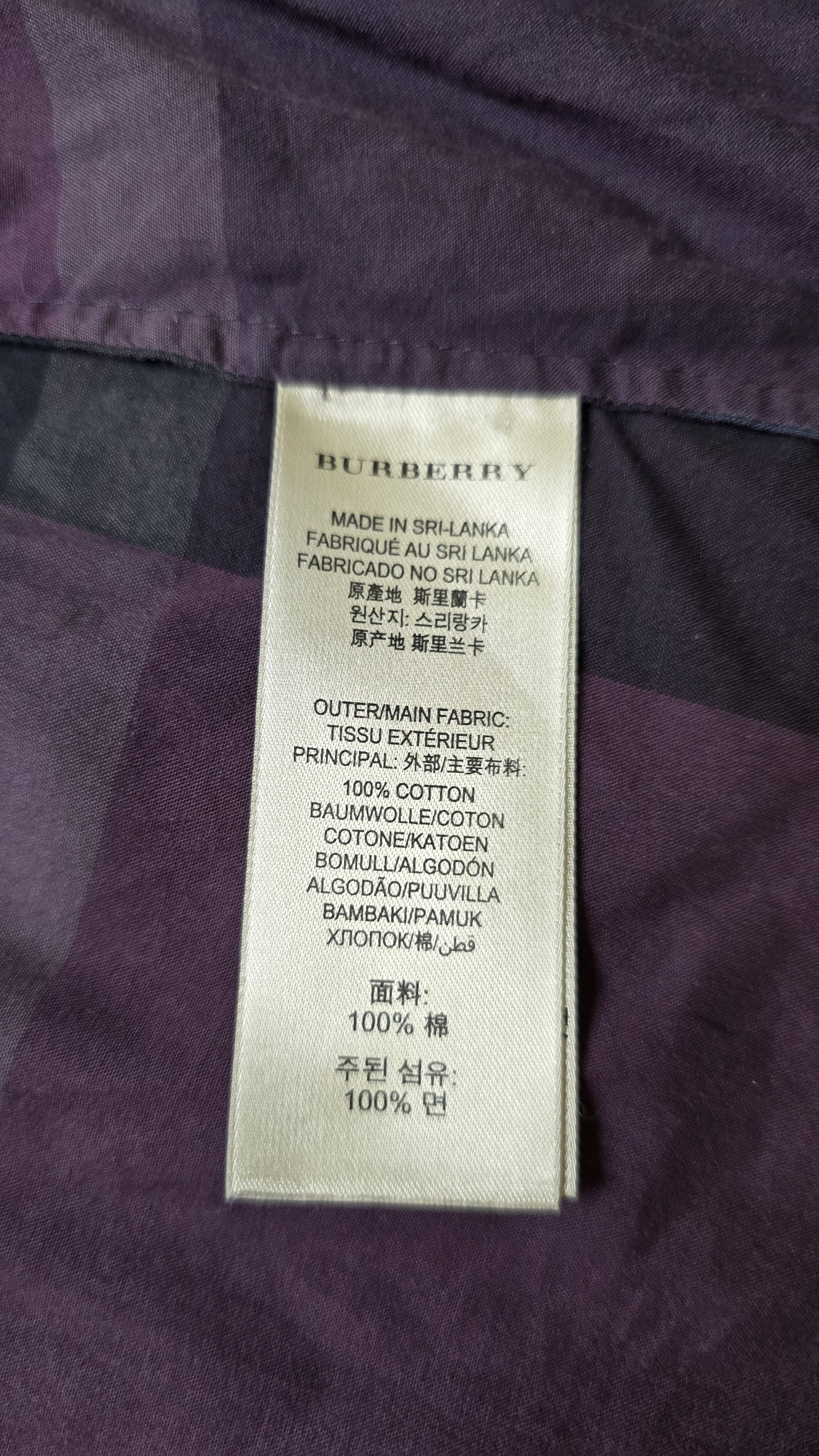 Burberry Burberry Brit Dark Plaid Shirt Nova Check Cotton Button Up Size L / US 10 / IT 46 - 16 Thumbnail