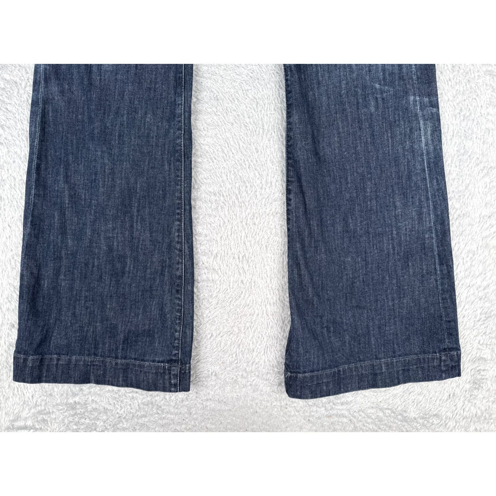 Vintage See Thru Soul Jeans Womens 27 Blue Denim Flared Low Rise 28x31 Size 27" / US 4 / IT 40 - 2 Thumbnail