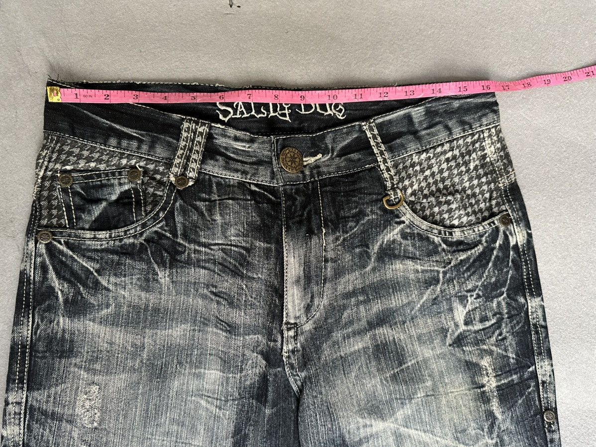 Japanese Brand FLARE Salty Dog Claw Mark Design Denim Size US 32 / EU 48 - 3 Thumbnail