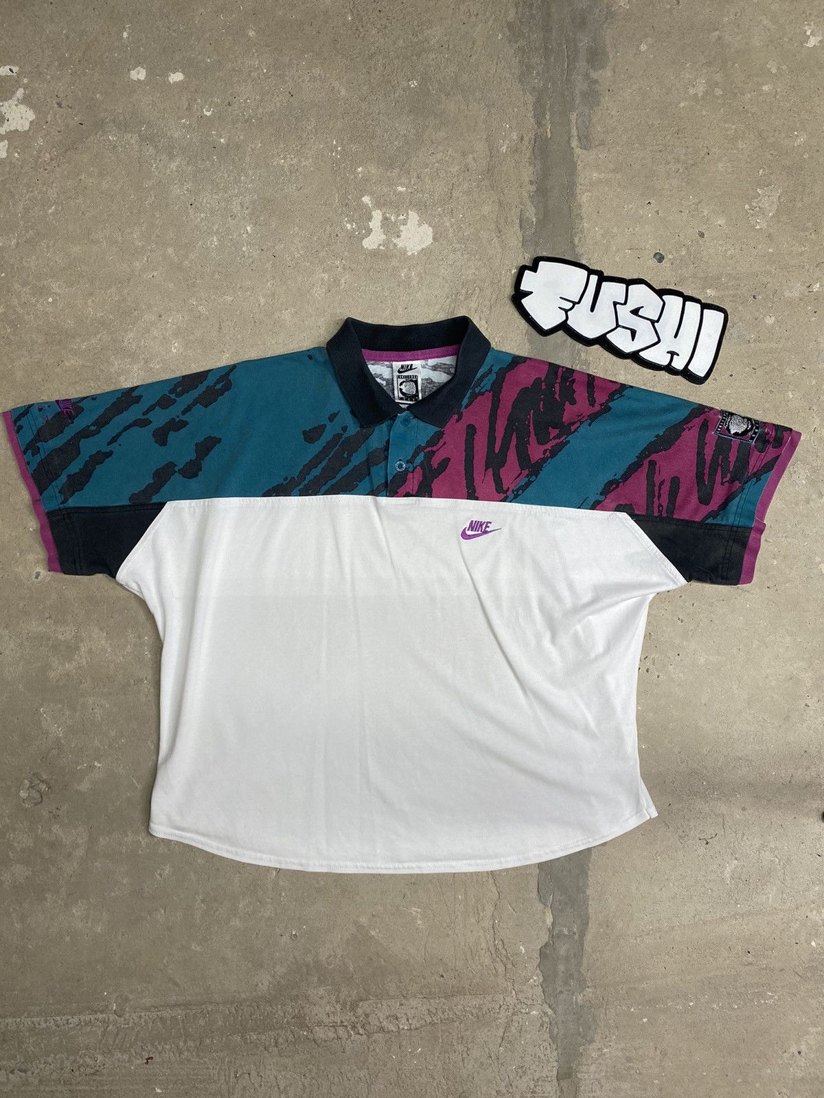 Nike Vintage Nike Challenge Court 90s Andre Agassi Size US M / EU 48-50 / 2 - 2 Thumbnail
