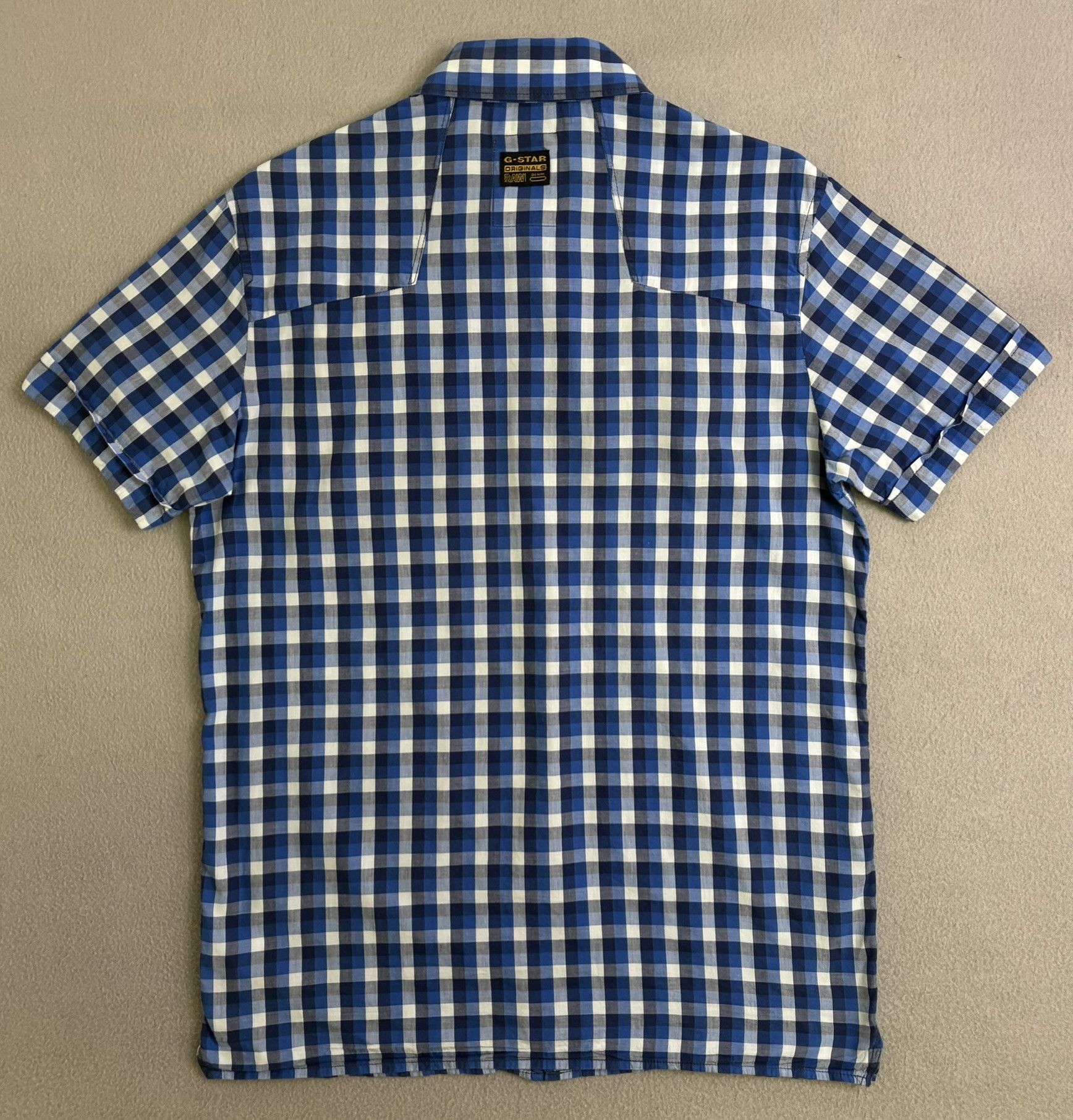 G-Star G Star Raw Shirt Medium blue white check Size US M / EU 48-50 / 2 - 10 Thumbnail