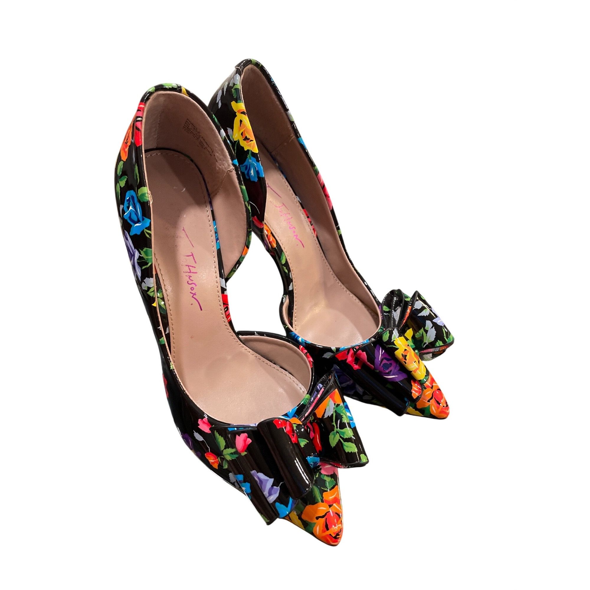 Betsey Johnson Betsey Johnson wms floral faux leather stilleto heels shoes Size US 6.5 / IT 36.5 - 18 Thumbnail