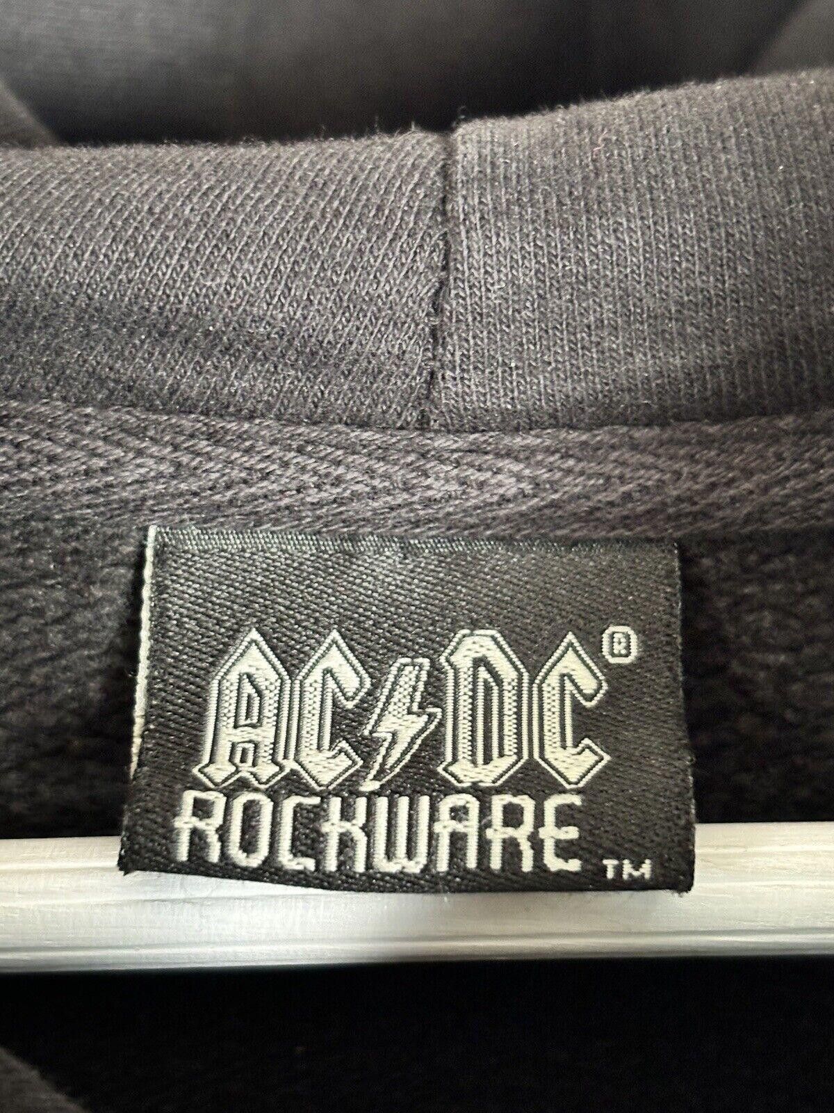 Vintage AC/DC 2008 Lightning Pullover Hoodie XL Black Rockware Size US XL / EU 56 / 4 - 3 Thumbnail