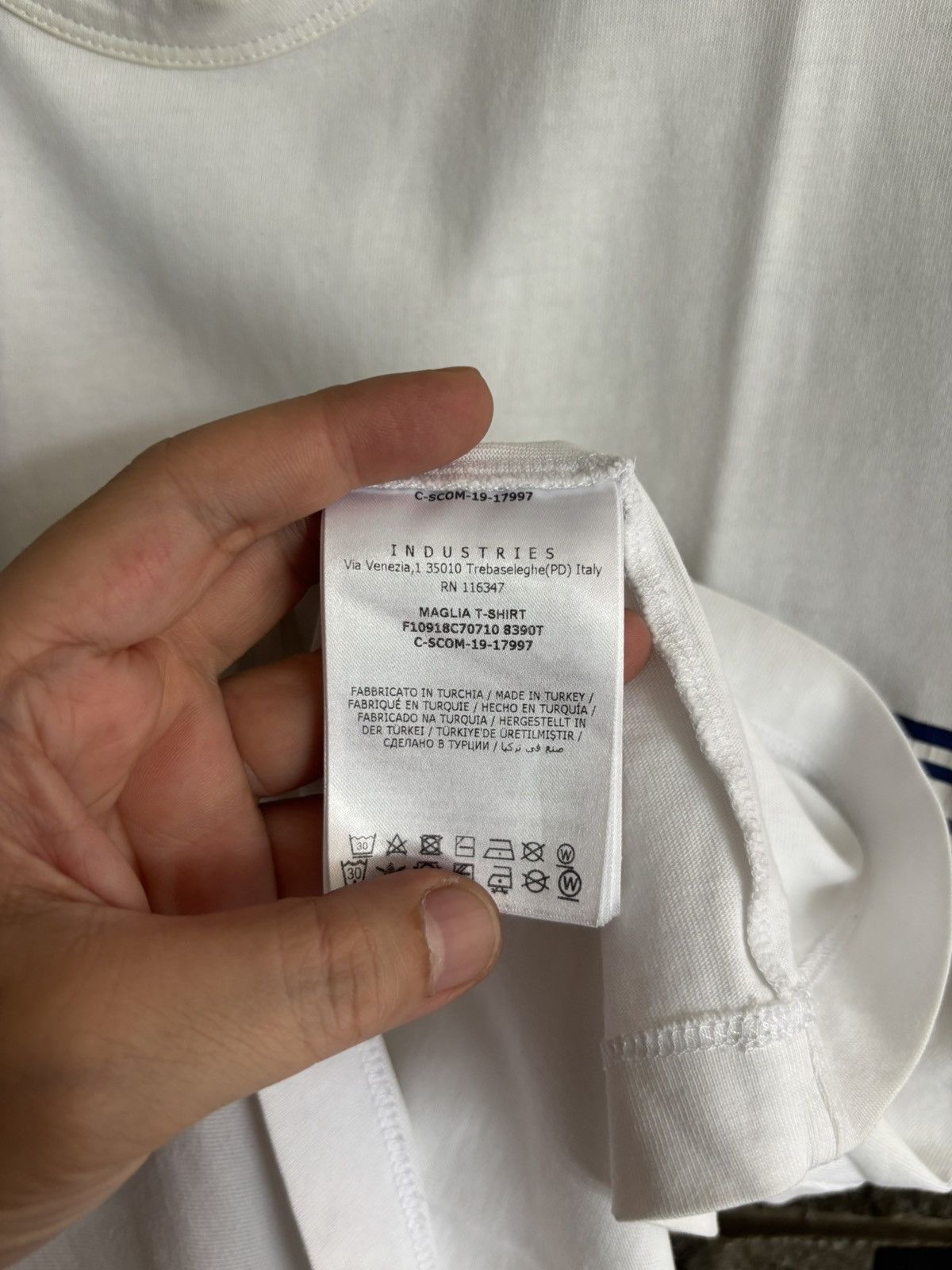 Moncler Moncler Chest Stripe Logo Tee Size US M / EU 48-50 / 2 - 8 Thumbnail