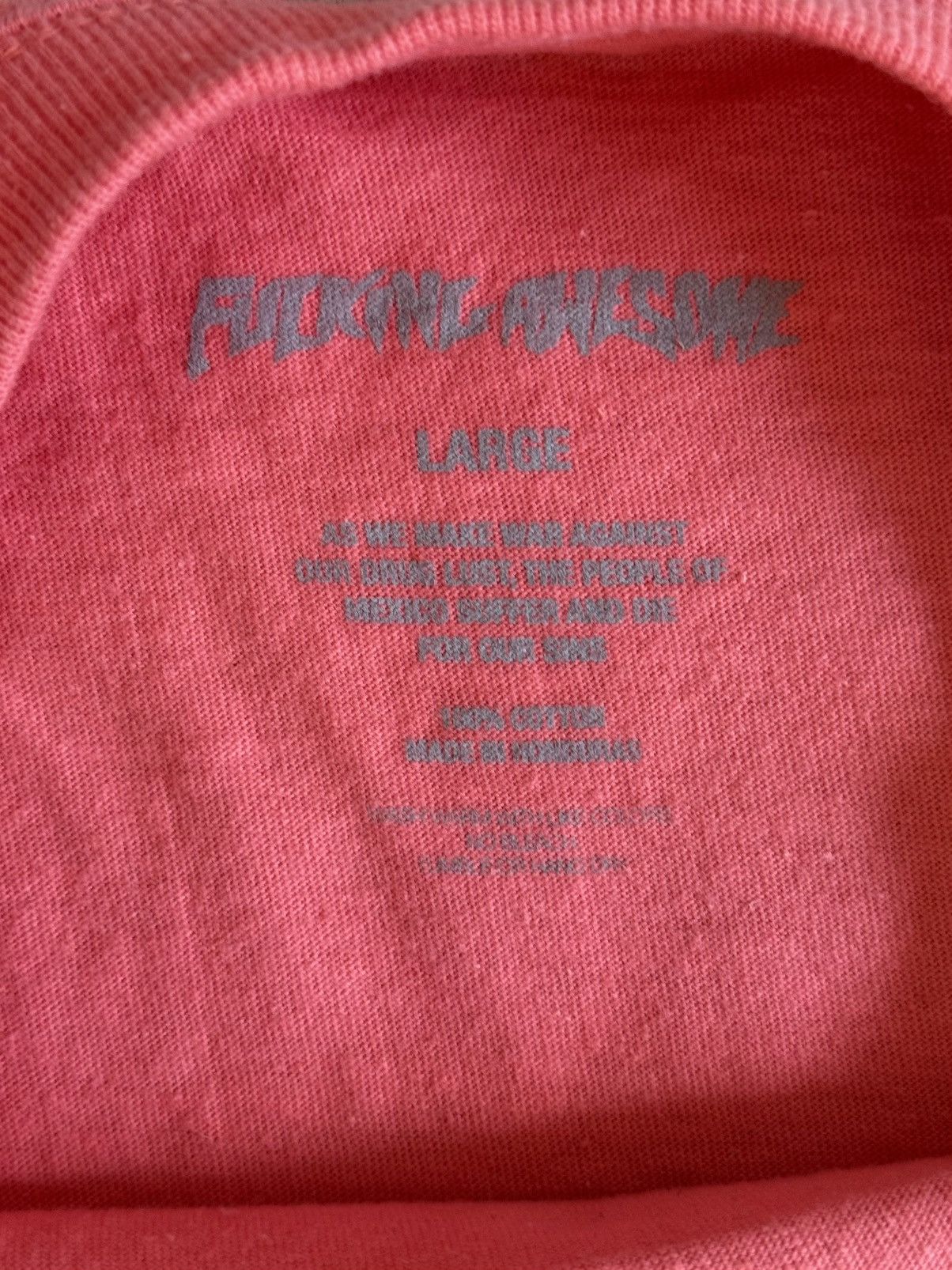 Fucking Awesome F*cking Awesome Pink Tee Shirt Size US L / EU 52-54 / 3 - 3 Thumbnail