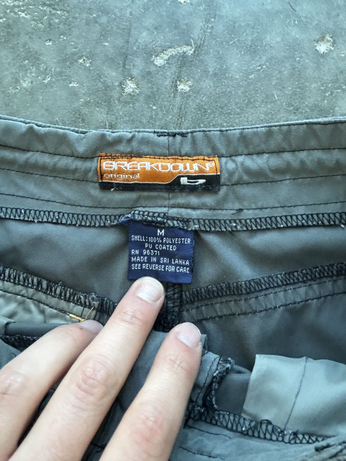 Vintage Vintage Y2K Breakdown Rave Cargo Pants Size US 29 - 4 Thumbnail