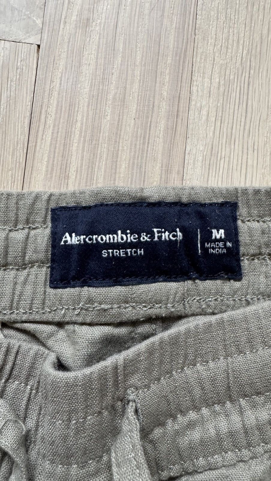 Abercrombie & Fitch Abercrombie Olive Linen Shorts Size US 32 / EU 48 - 4 Thumbnail