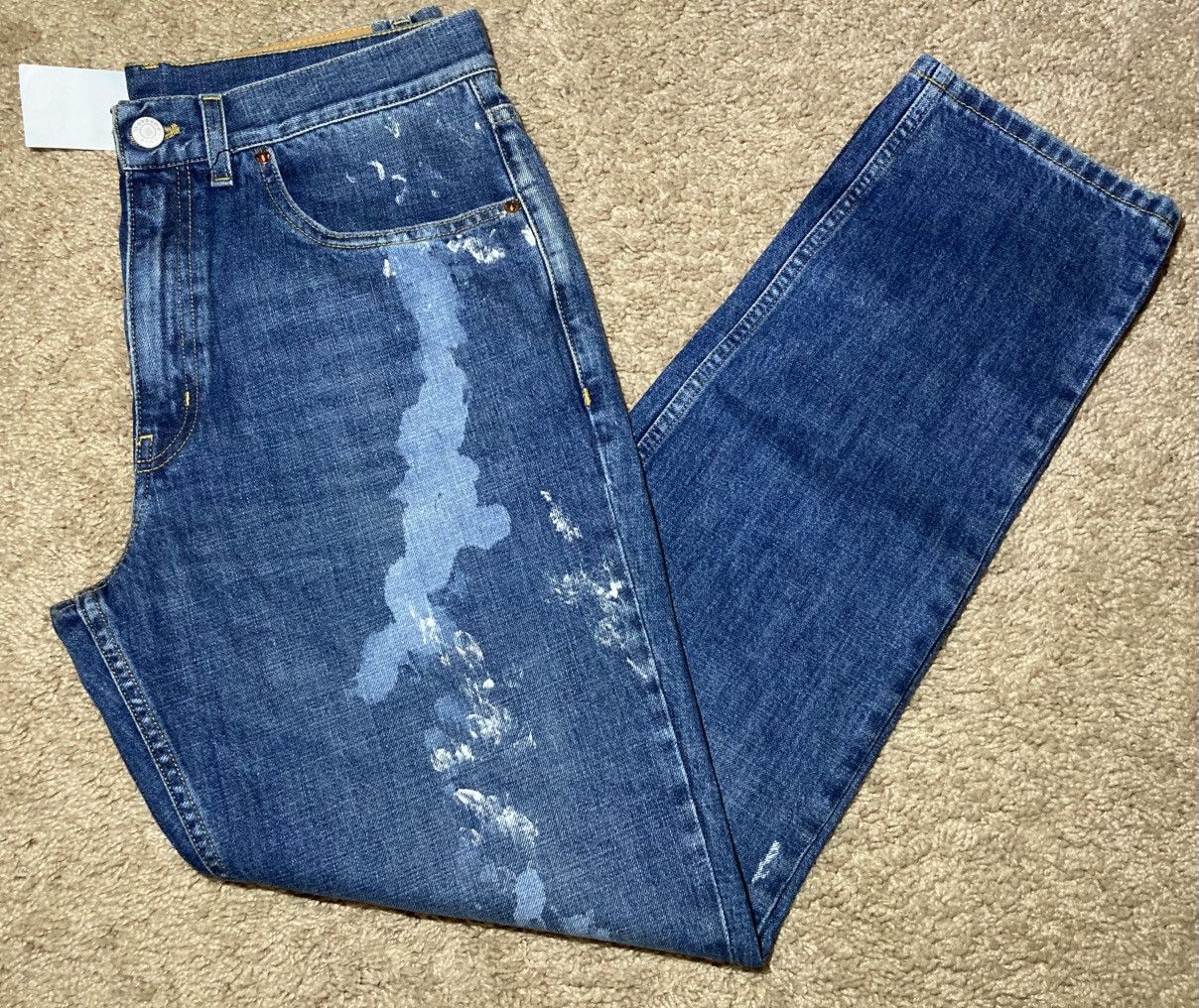 Martine Rose New SS21 Martine Rose Paint Splatter Distressed Jeans Large Size US 34 / EU 50 - 1 Thumbnail