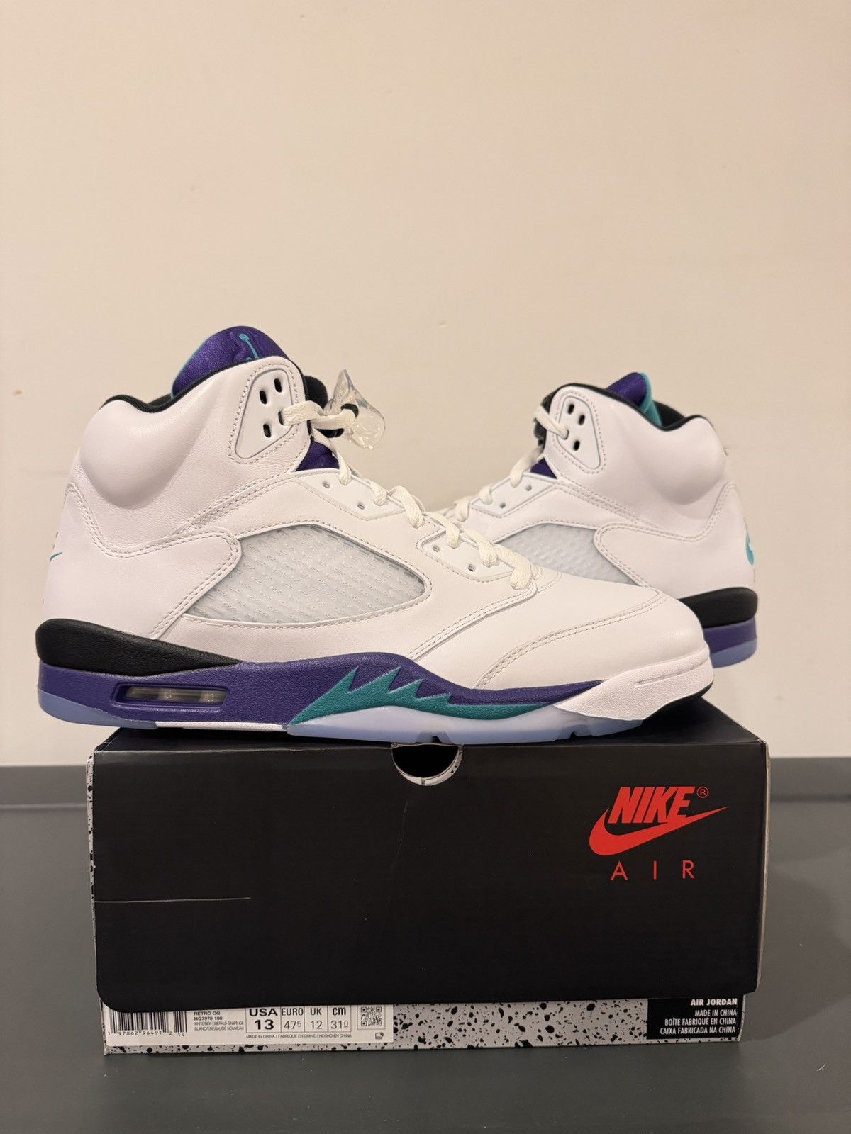 Jordan Brand Jordan 5 Retro Grape 2025 Size US 13 / EU 46 - 7 Thumbnail