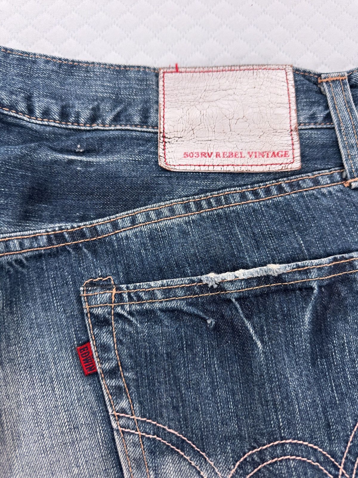 Edwin rare washed edwin 503rv rebel vintage Size US 36 / EU 52 - 3 Thumbnail