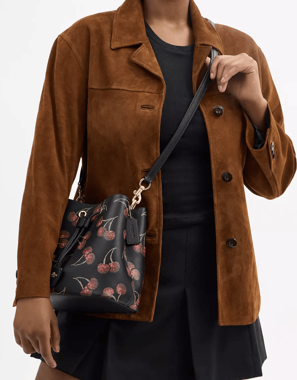 Coach Nwt Coach Rowan Bucket Bag With Cherry Print CCZ17 🍒 Size ONE SIZE - 10 Thumbnail