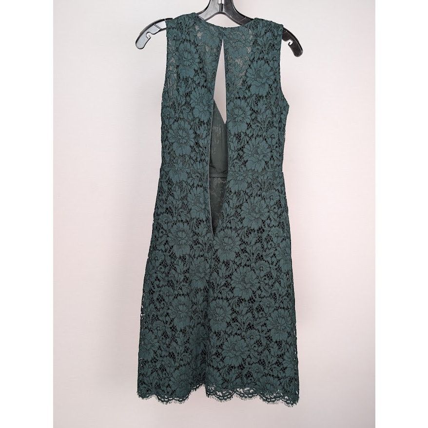 Valentino o1rshd1 Lace Dress in Green Size XS / US 0-2 / IT 36-38 - 6 Thumbnail