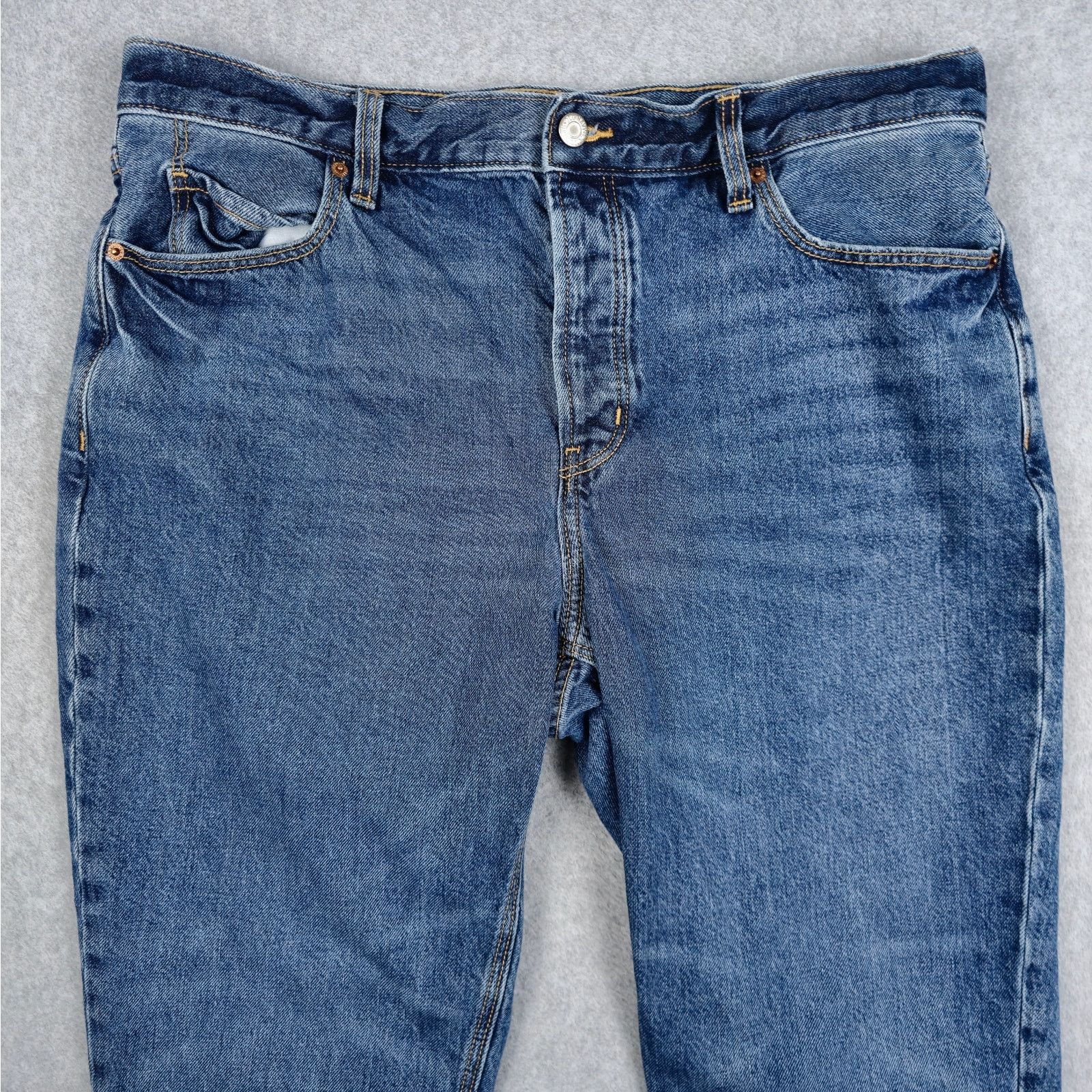Old Navy Old Navy 14 High Rise Slouchy Straight Button Fly Jeans Size 36" / US 14 / IT 50 - 4 Thumbnail