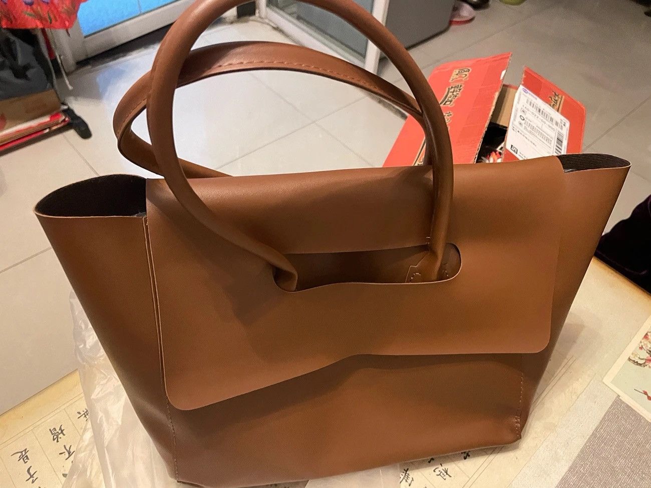 Other Korean-Style Large-Capacity Tote Bag Size ONE SIZE - 4 Thumbnail