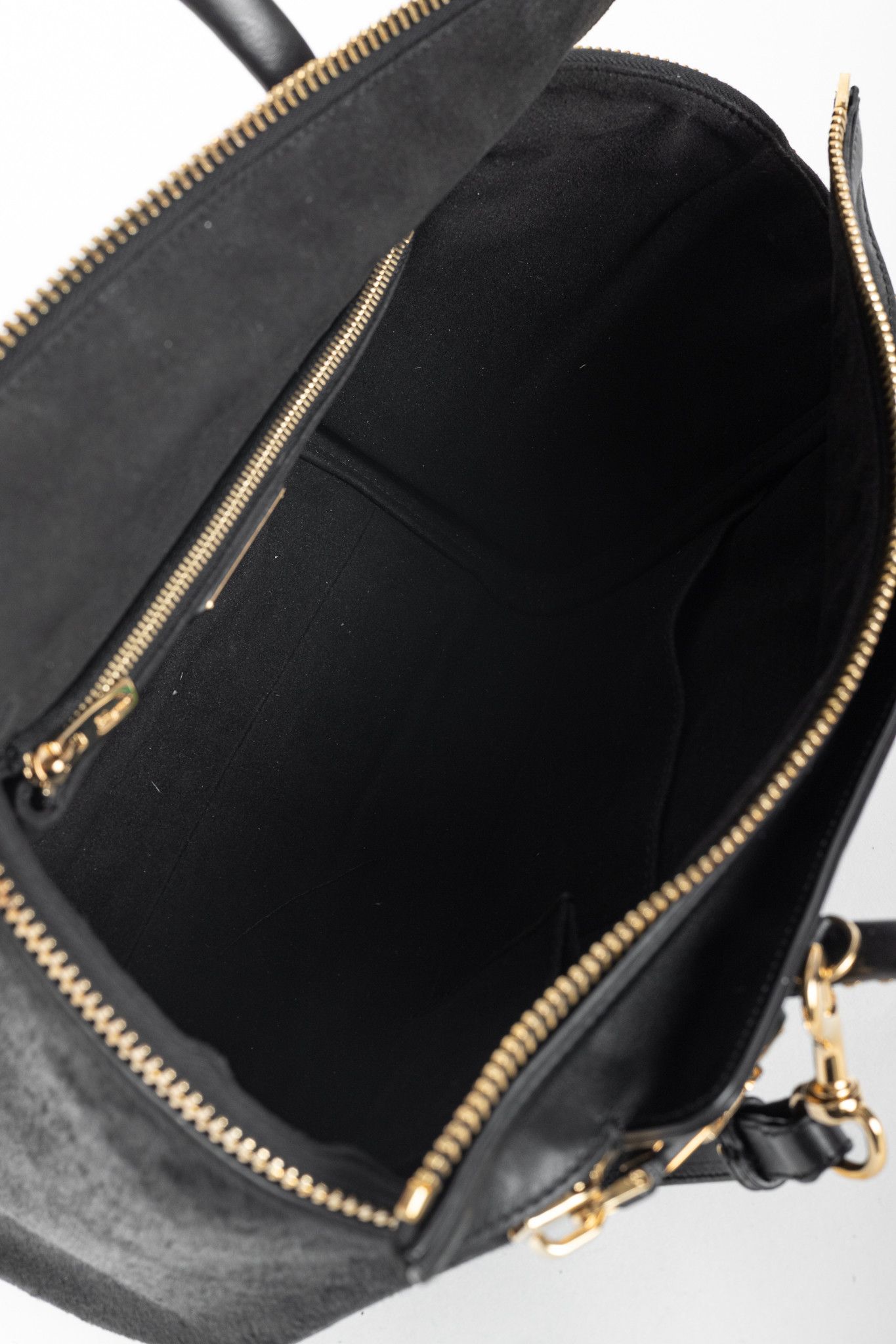 Salvatore Ferragamo Salvatore Ferragamo Gancini Black Leather & Calf Hair Tote Size ONE SIZE - 13 Thumbnail